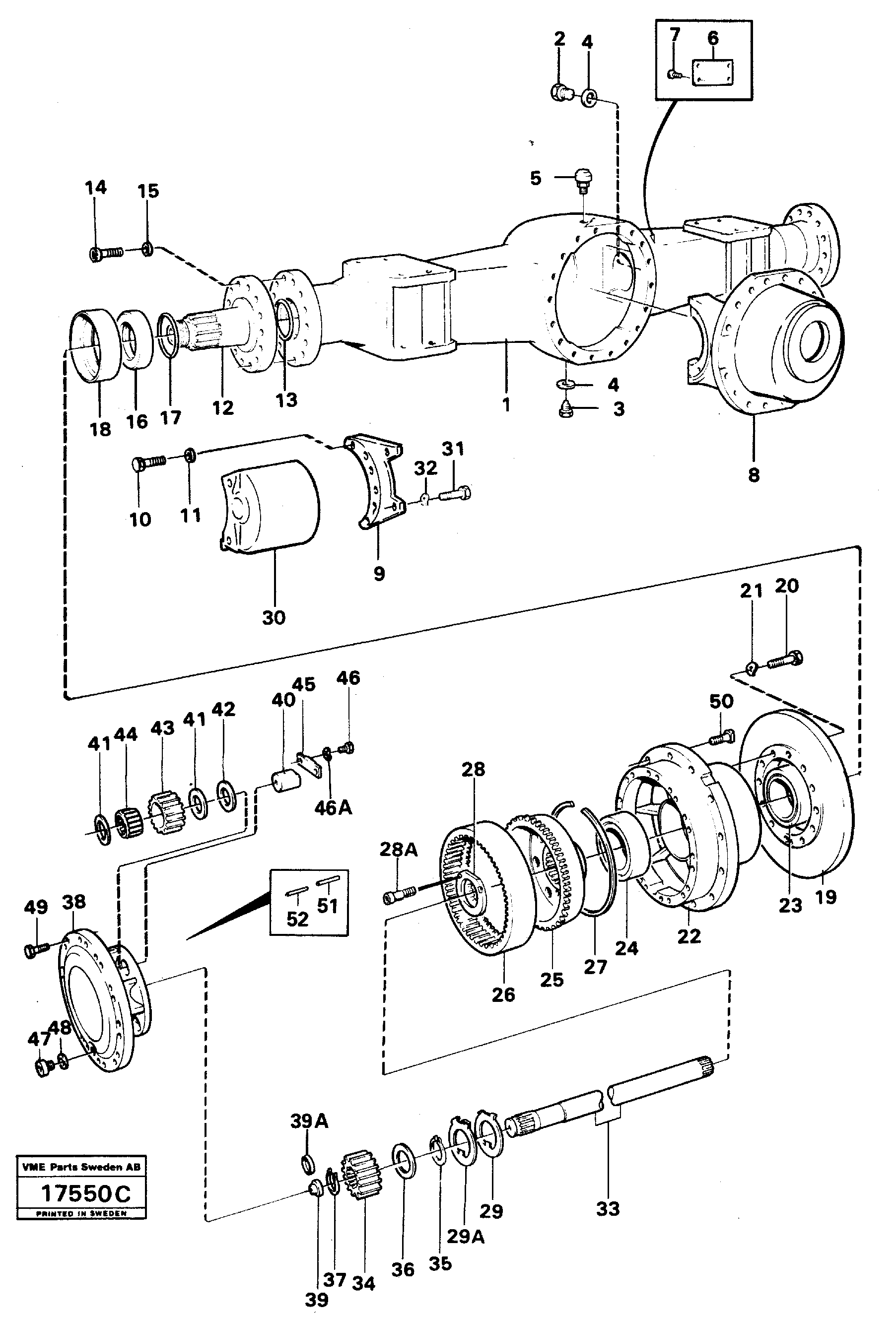 Mounting rail VOE969989 VOLVO