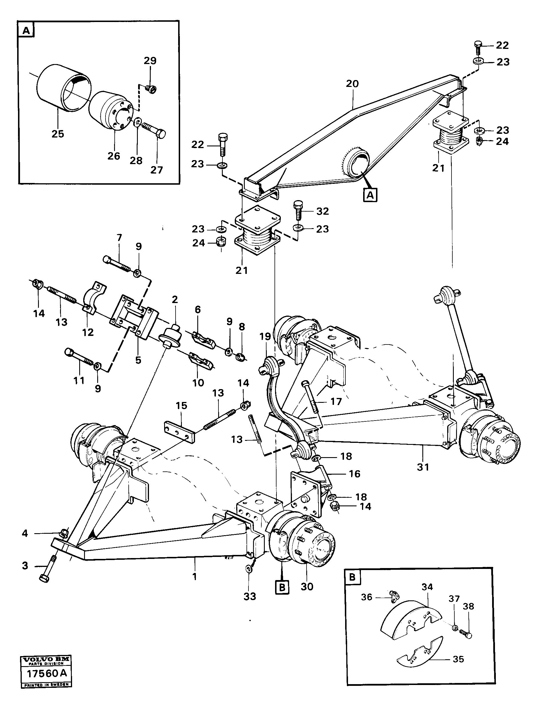Flange with washer VOE4941136 VOLVO