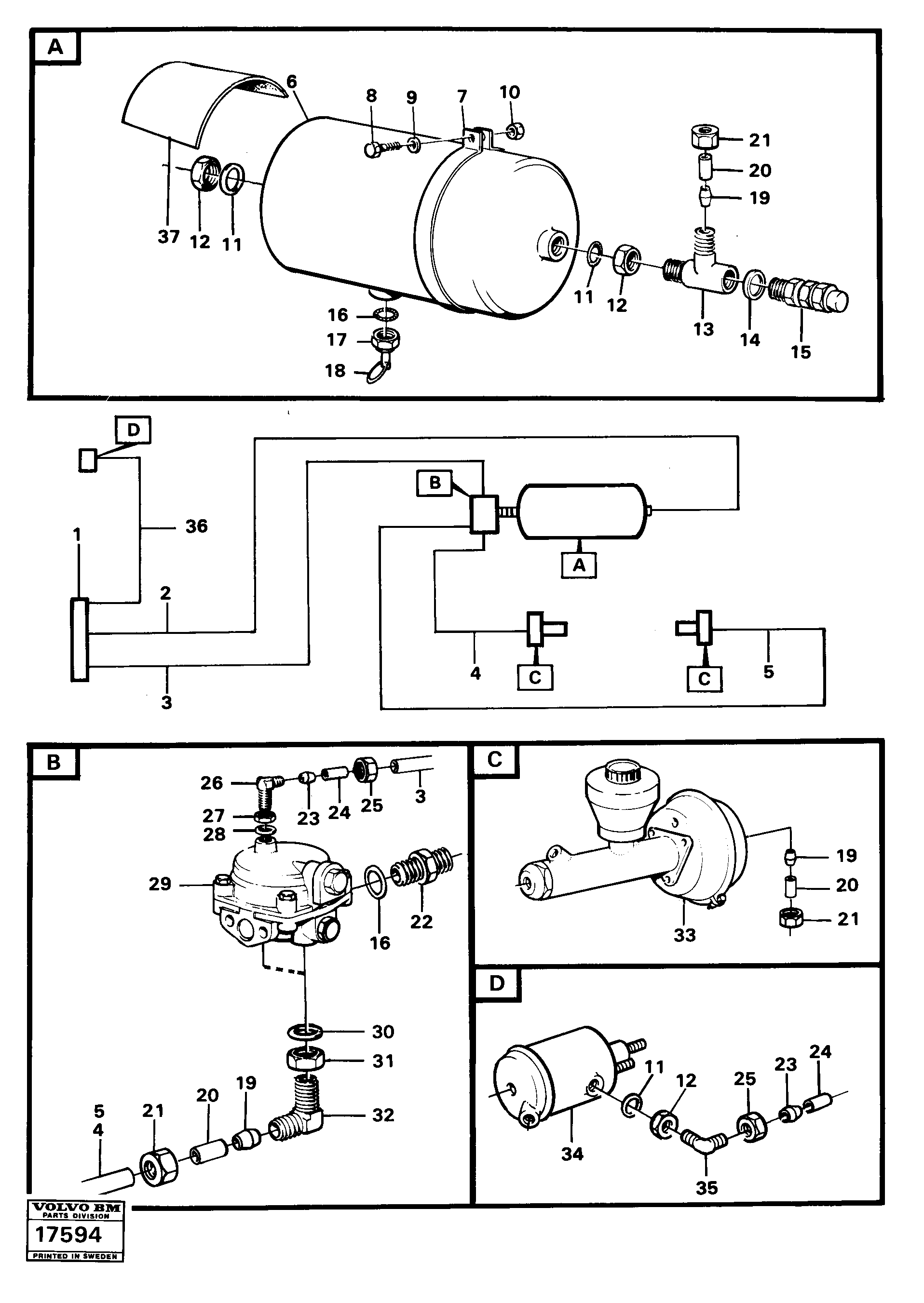 Relay,exhaust brake VOE4941674 VOLVO