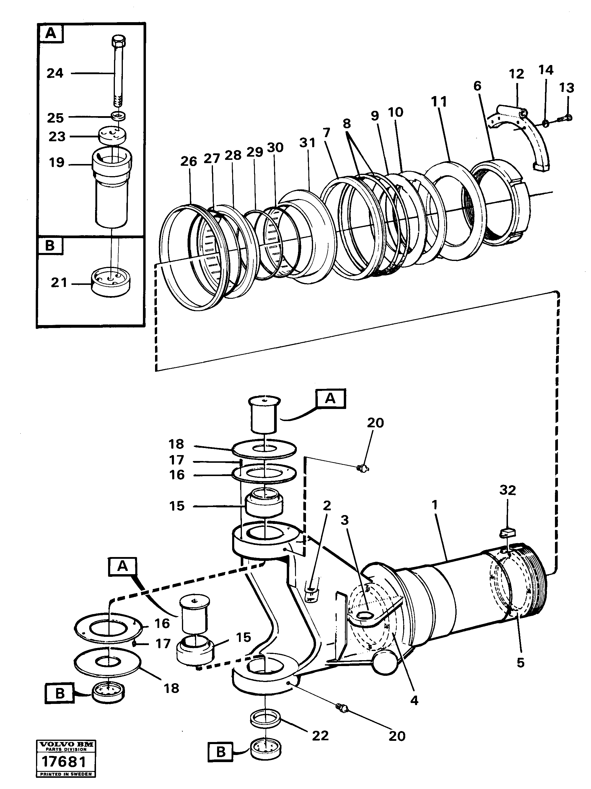 Housing Washer VOE4861256 VOLVO