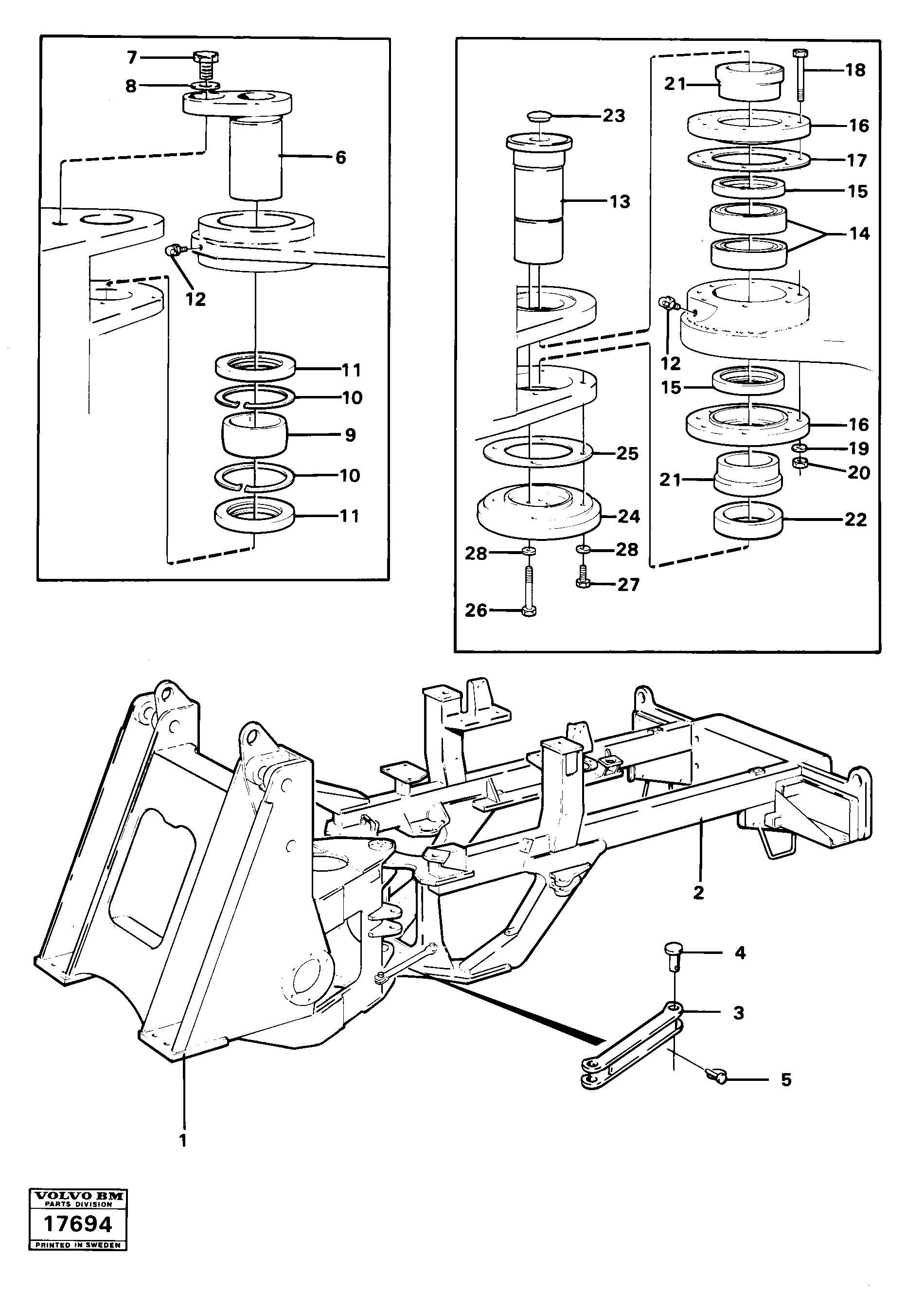 Front frame VOE4939000 VOLVO
