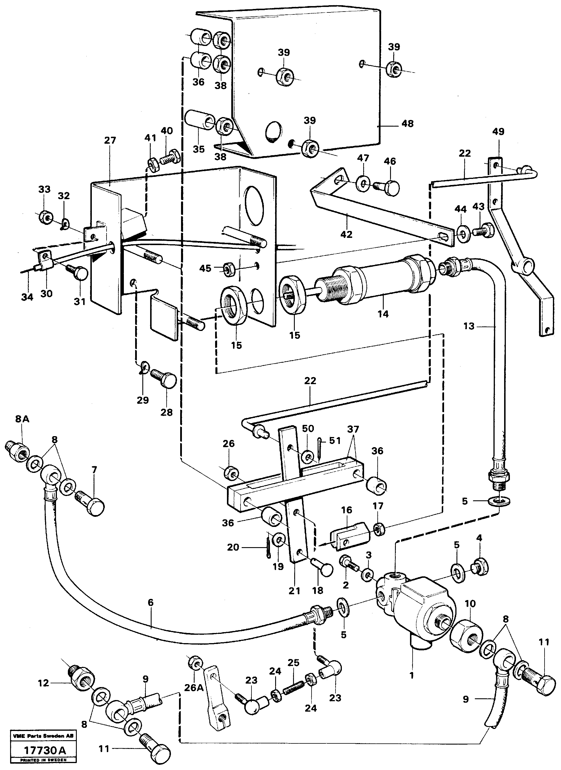 Tube assembly L.h. VOE13963056 VOLVO