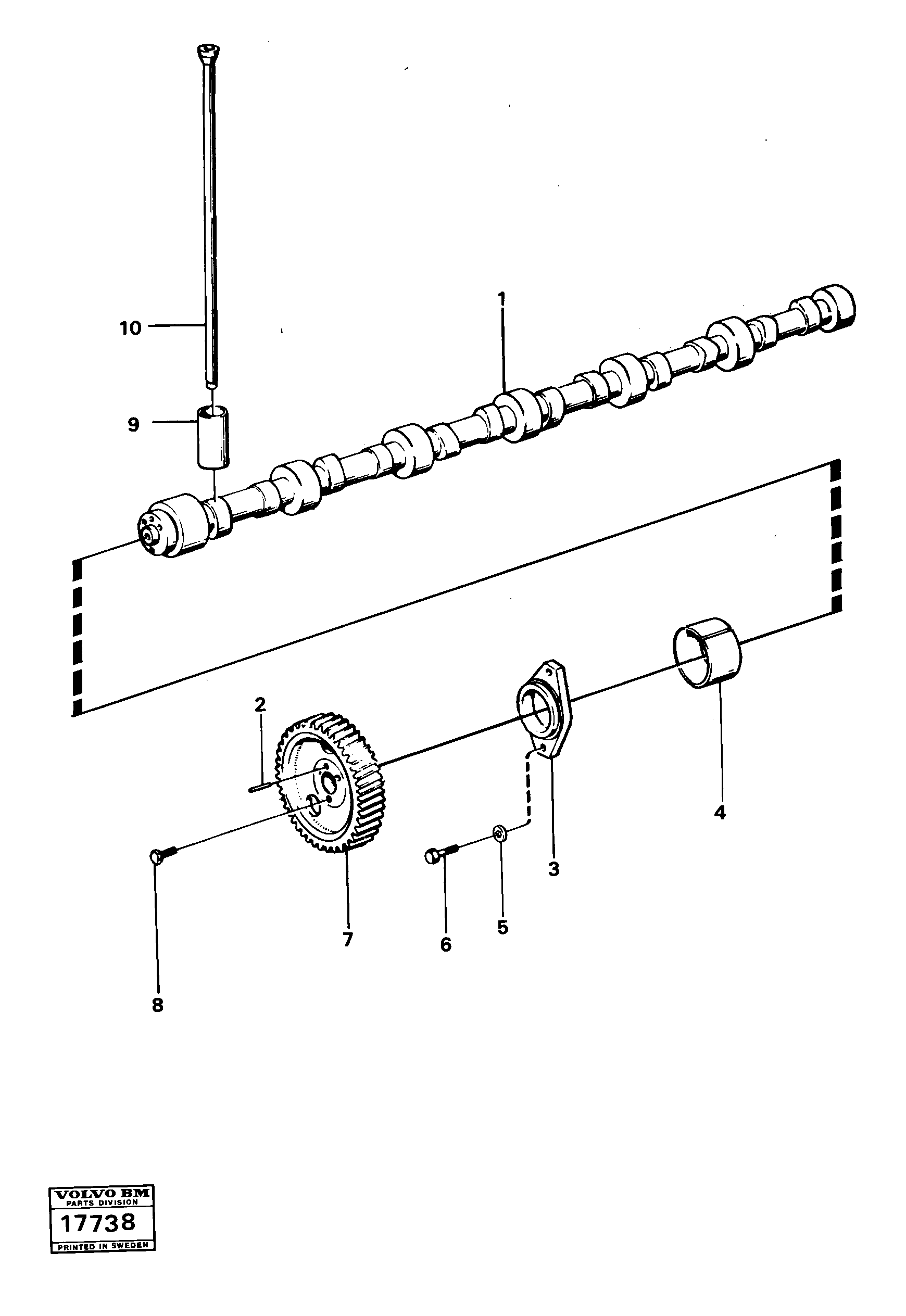 Camshaft VOE1545071 VOLVO