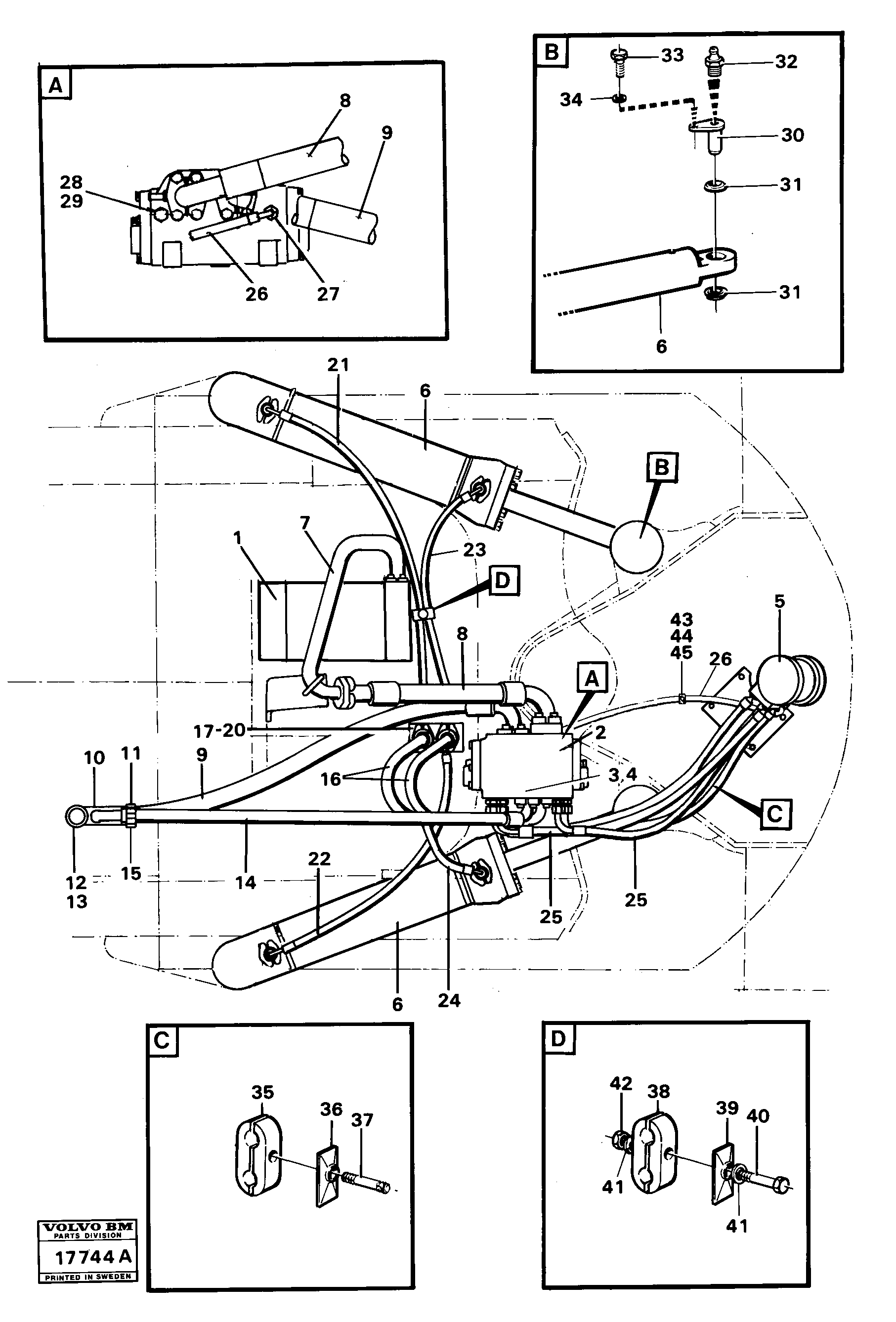 Timing gear casing VOE932214 VOLVO