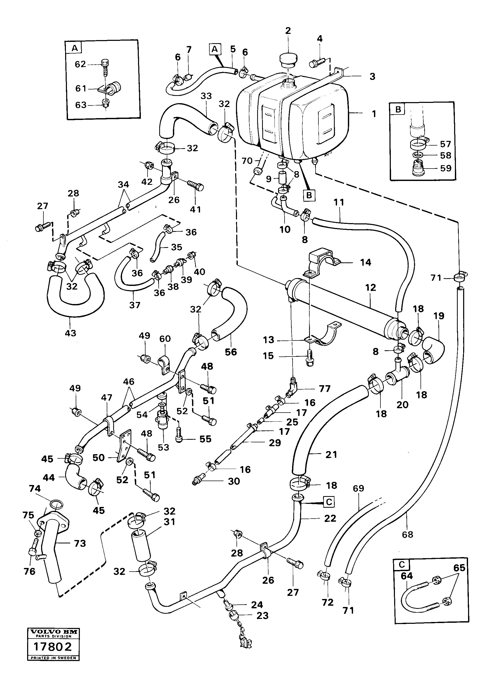 Fuel miser valve VOE4965195 VOLVO