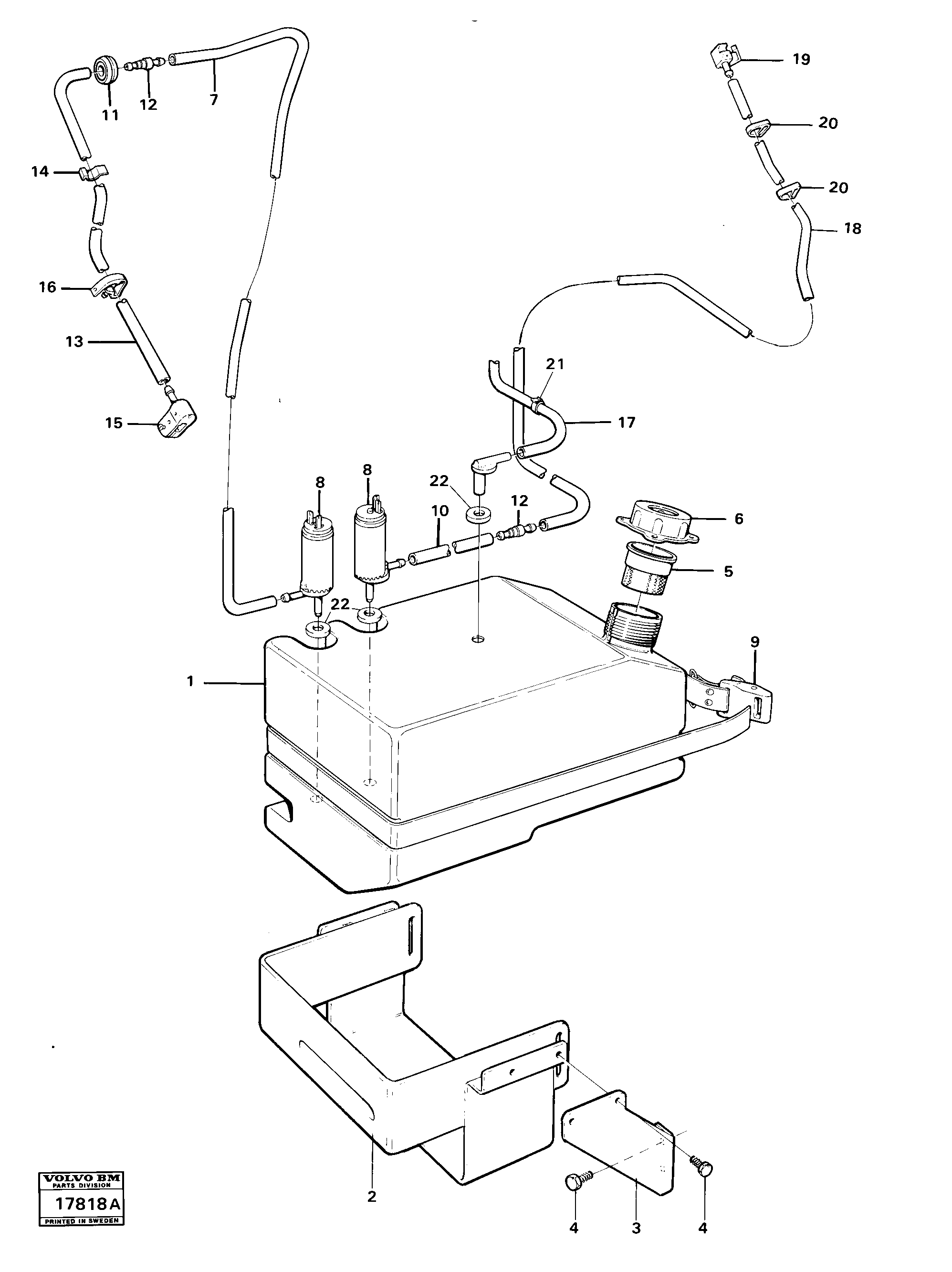 Heating Pipe VOE11005572 VOLVO