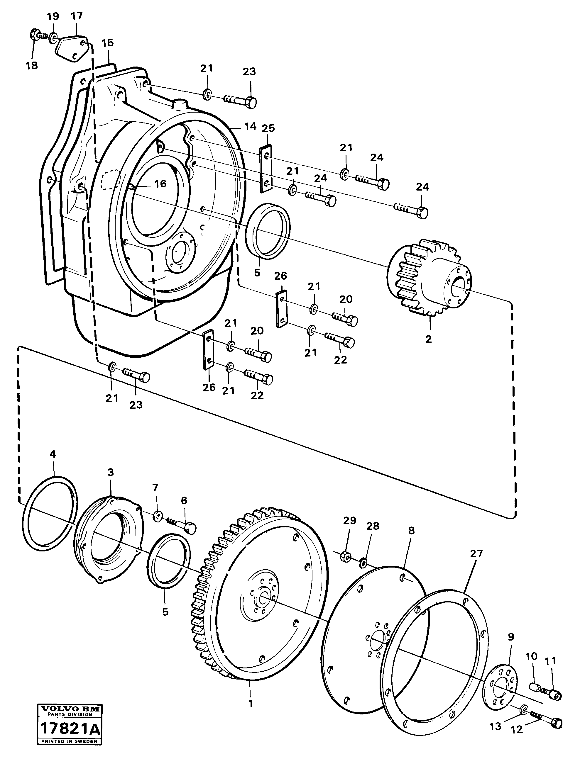 For upper engine part VOE968514 VOLVO