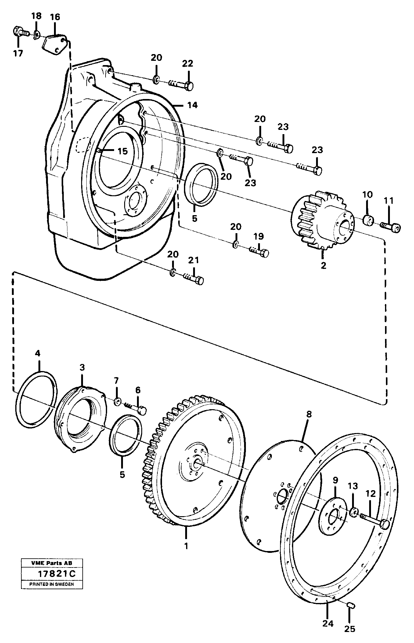 Mounting rail VOE13971001 VOLVO