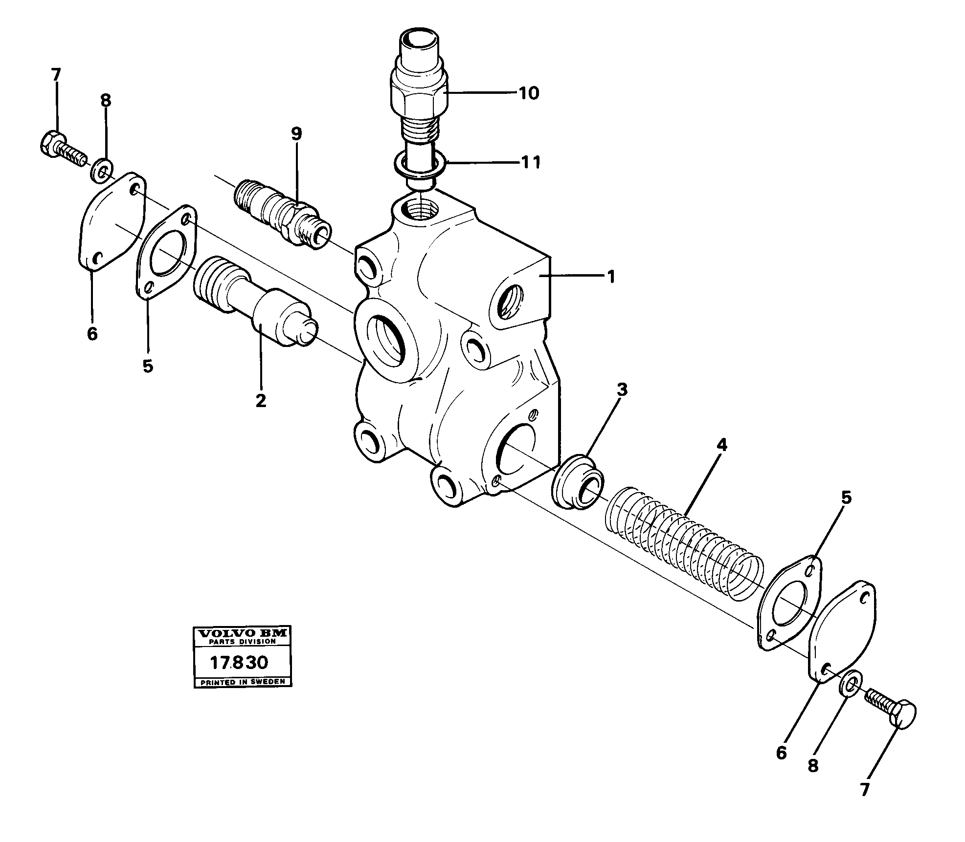 Outrigger plate VOE4837018 VOLVO