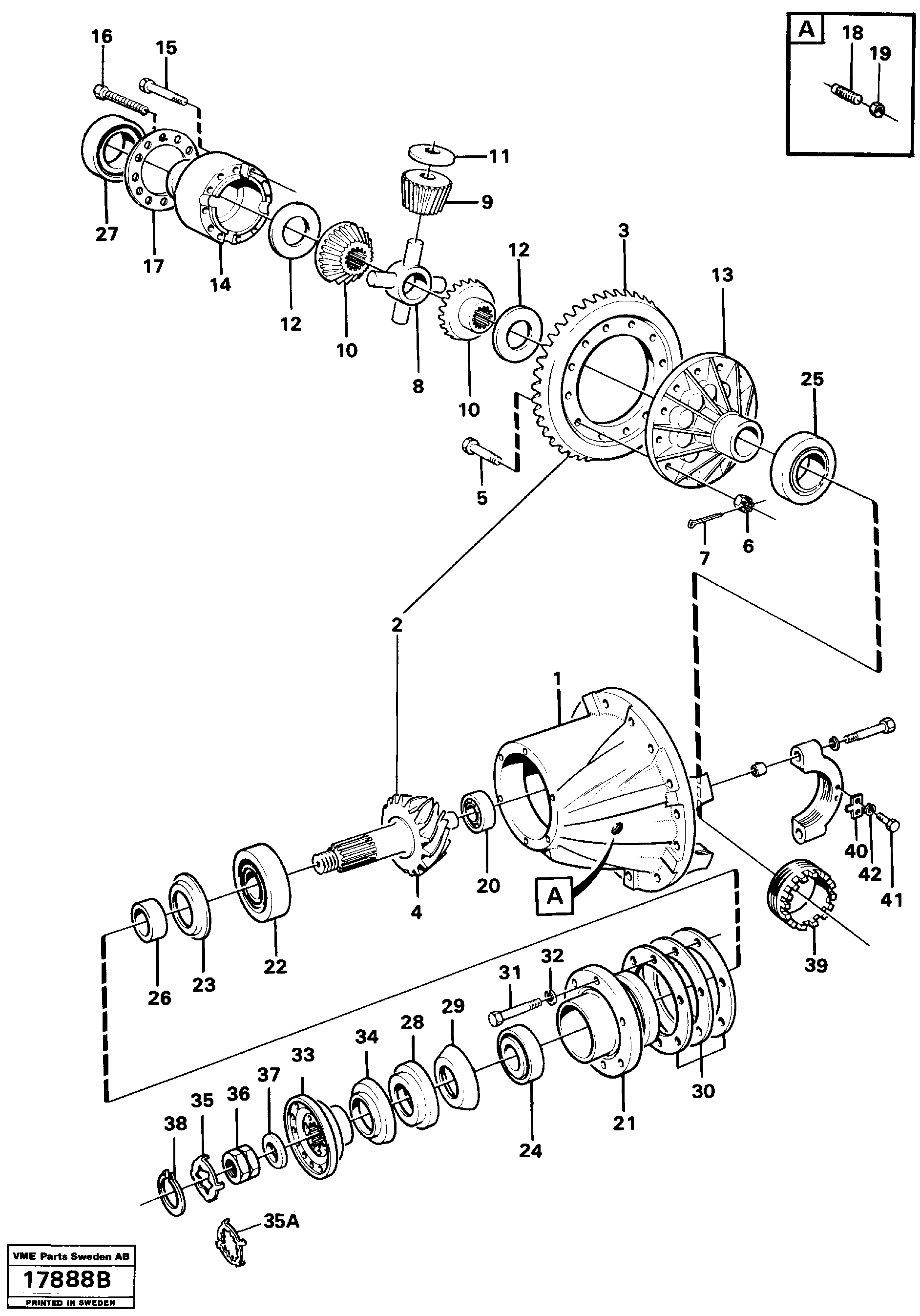 Diff, carrier housing VOE4717632 VOLVO