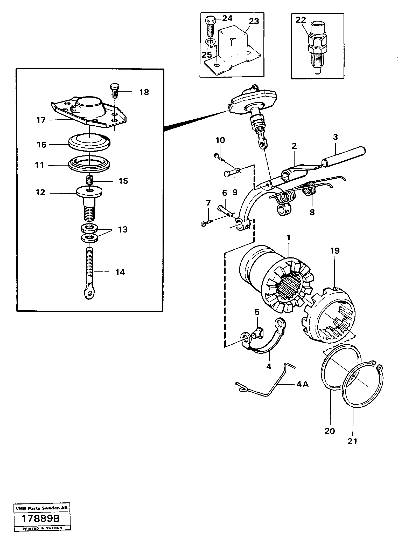 Bearing Spindle VOE7384124 VOLVO