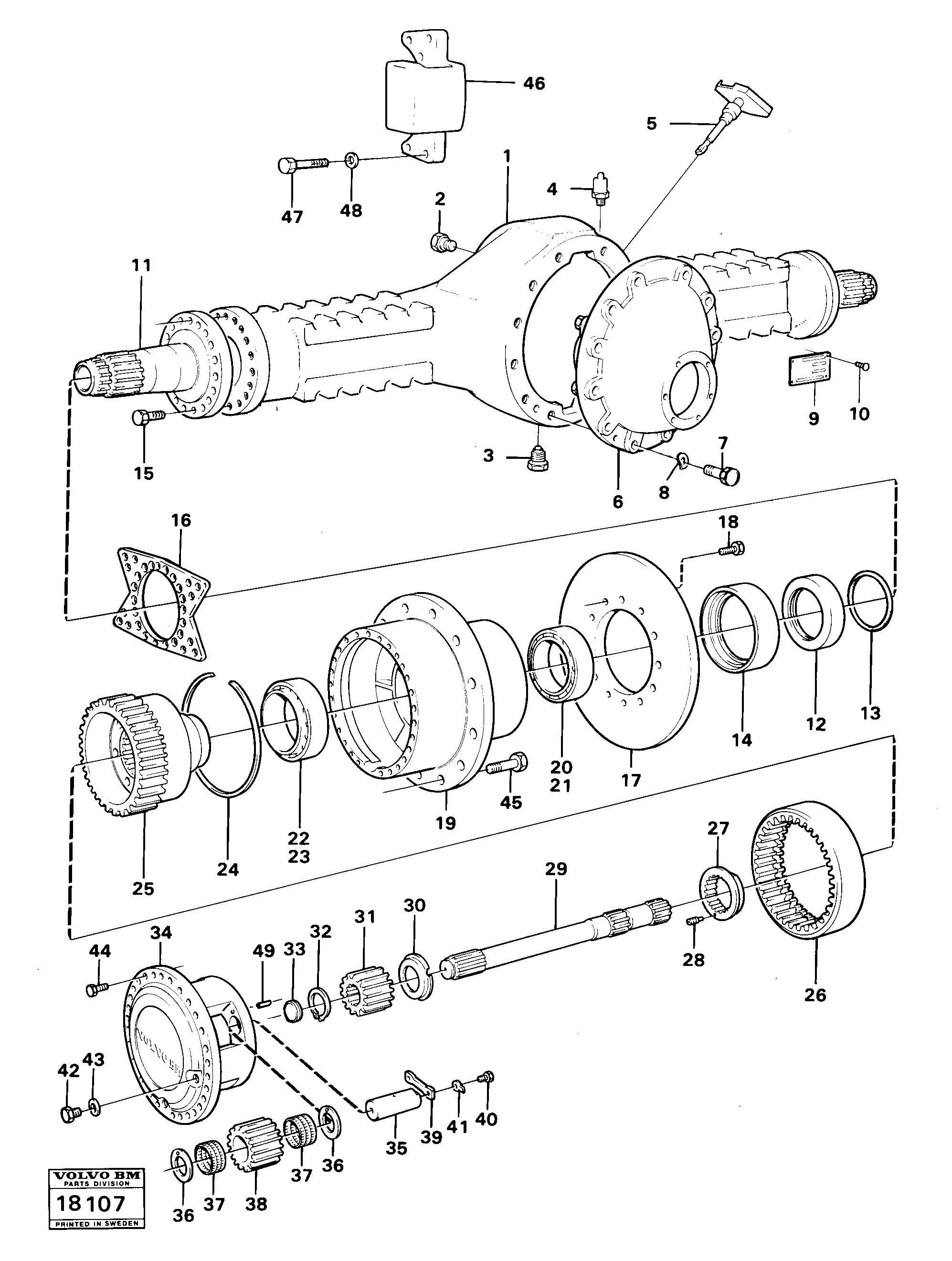 Lock screw VOE1523508 VOLVO