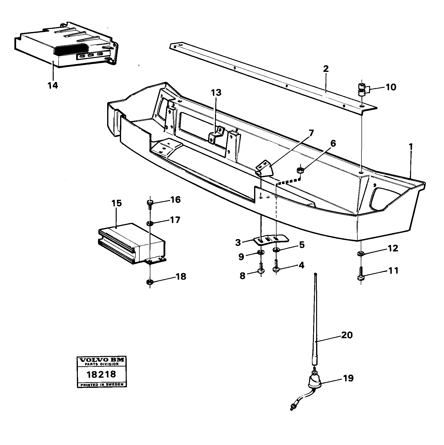 For upper engine part VOE13965174 VOLVO