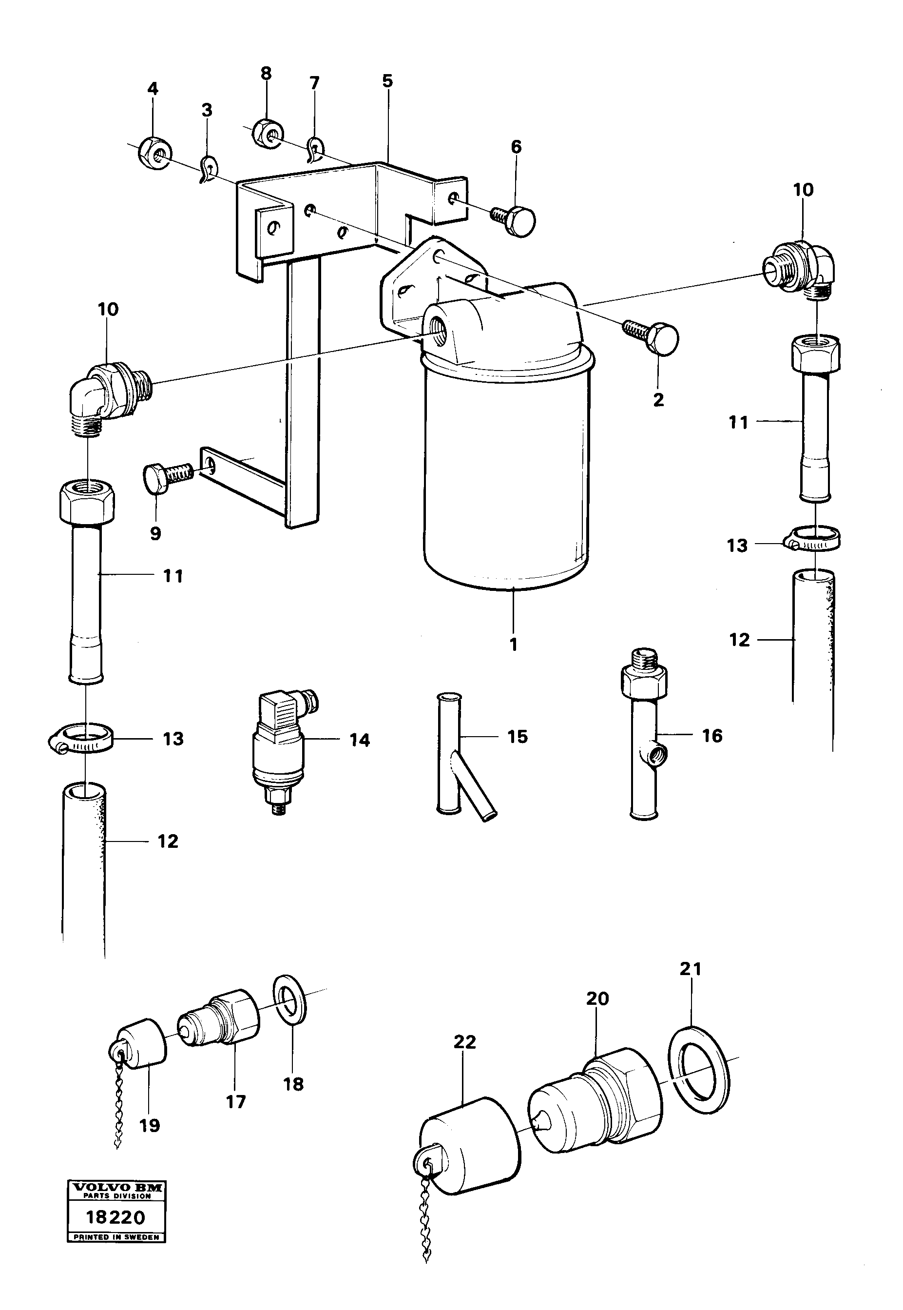 Brake cylinder VOE4948593 VOLVO