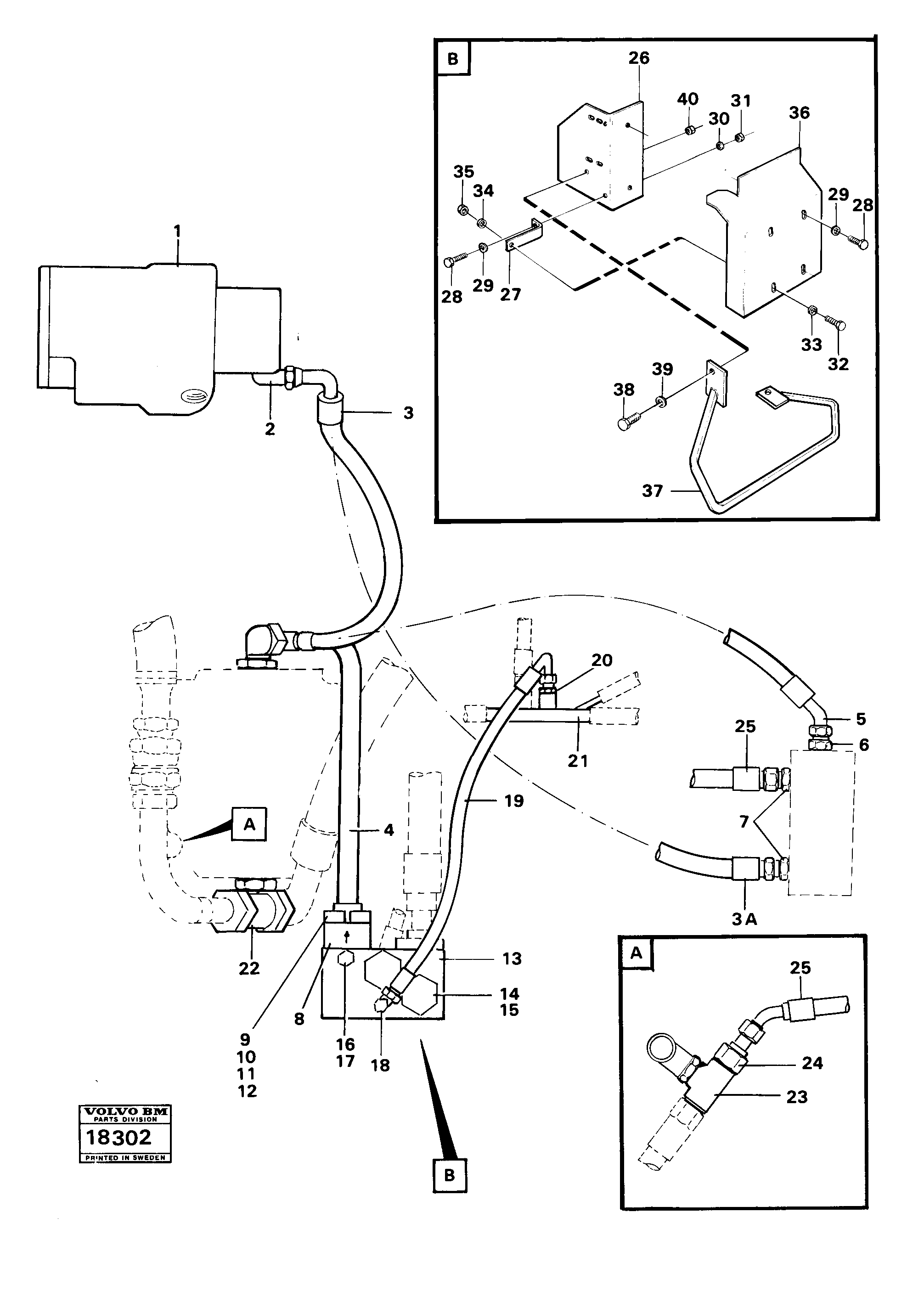 Timing gear casing VOE932265 VOLVO