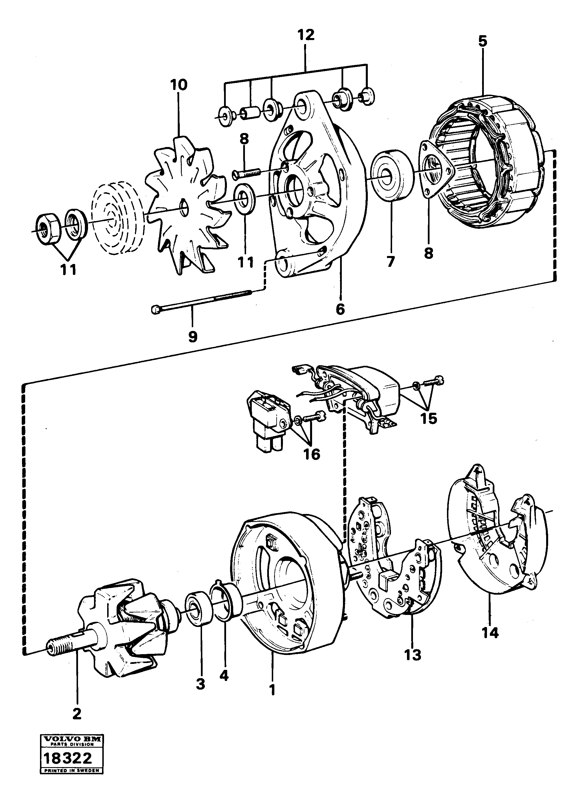 Маслоотражающее кольцо VOE847712 VOLVO