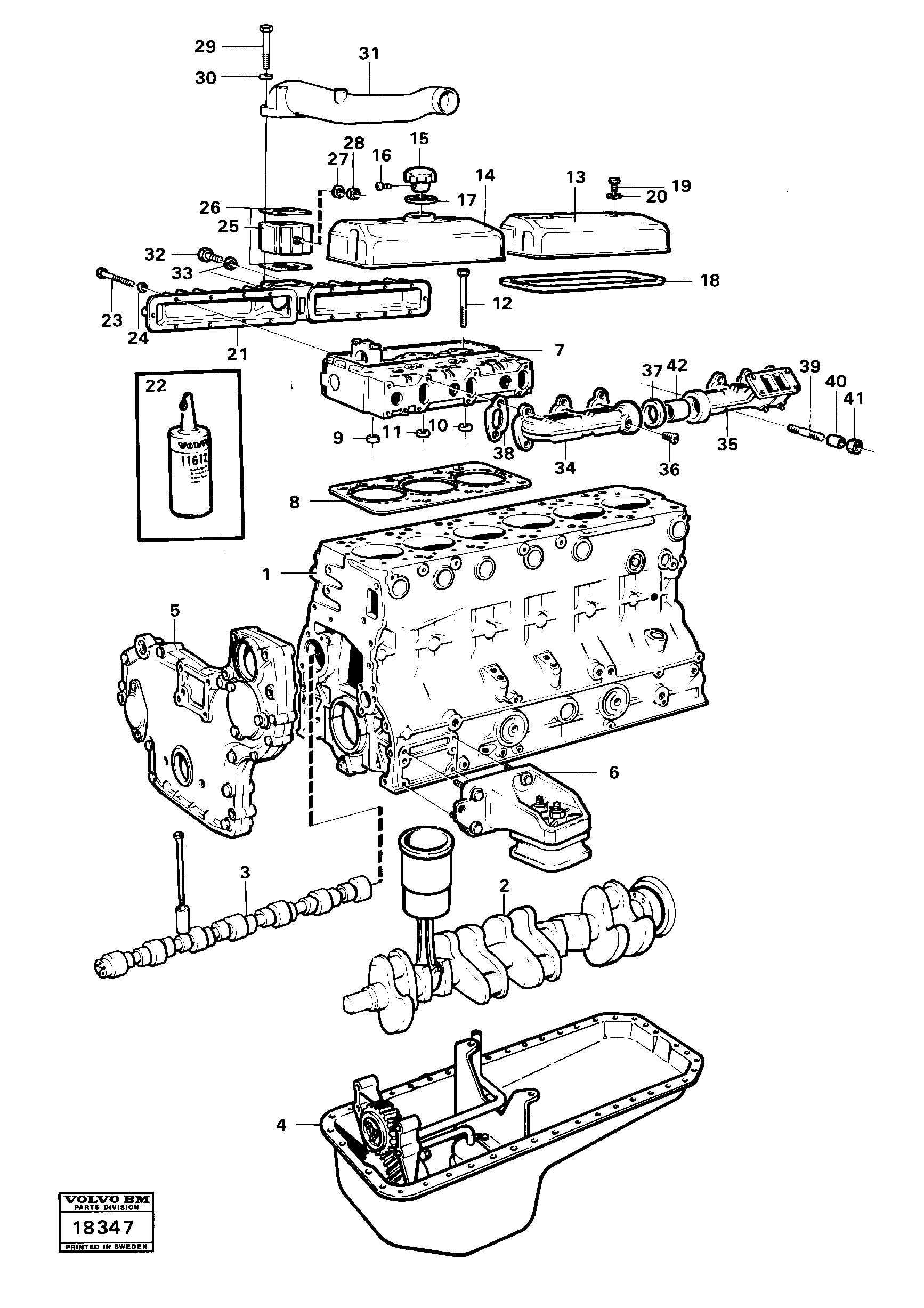 Mounting rail VOE968005 VOLVO