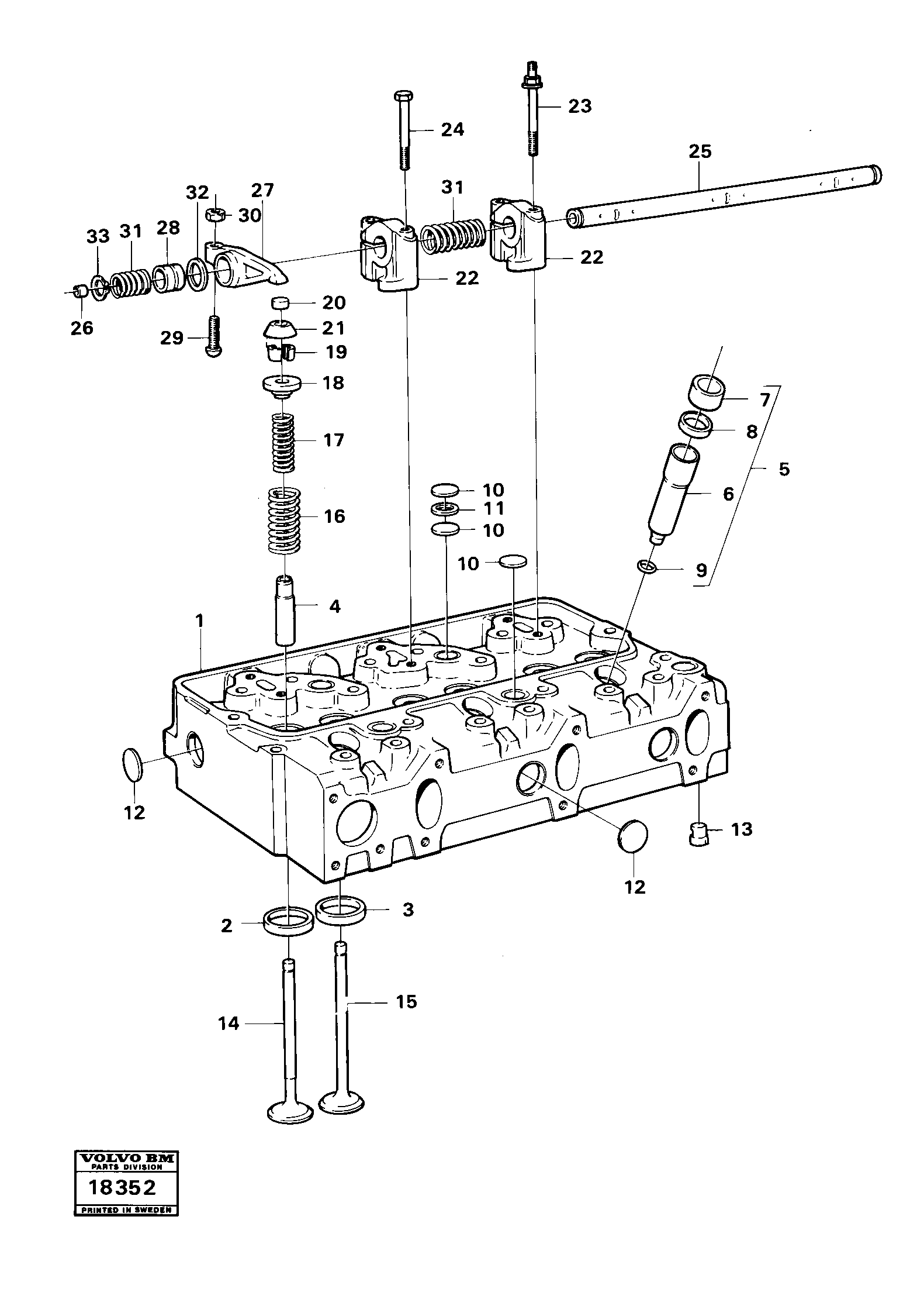 For upper engine part VOE471512 VOLVO