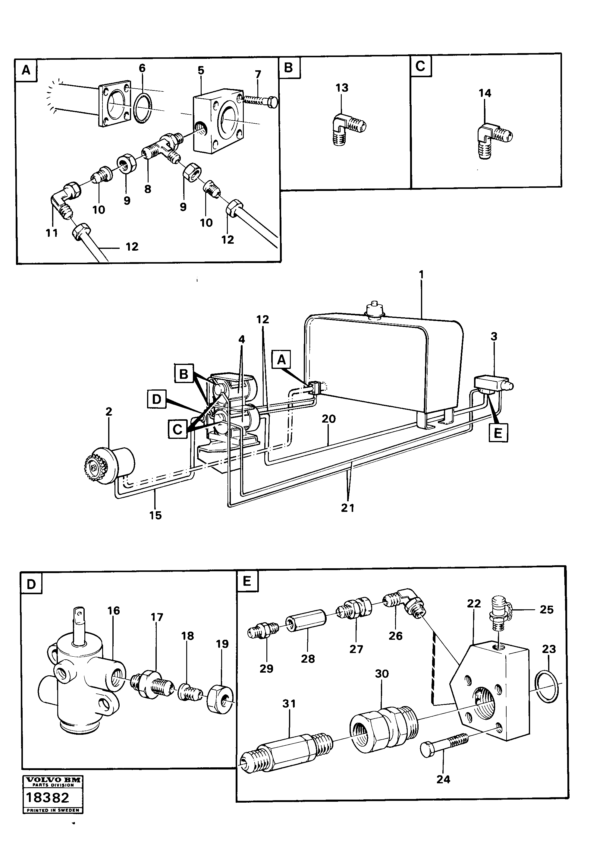 Timing gear casing VOE932219 VOLVO