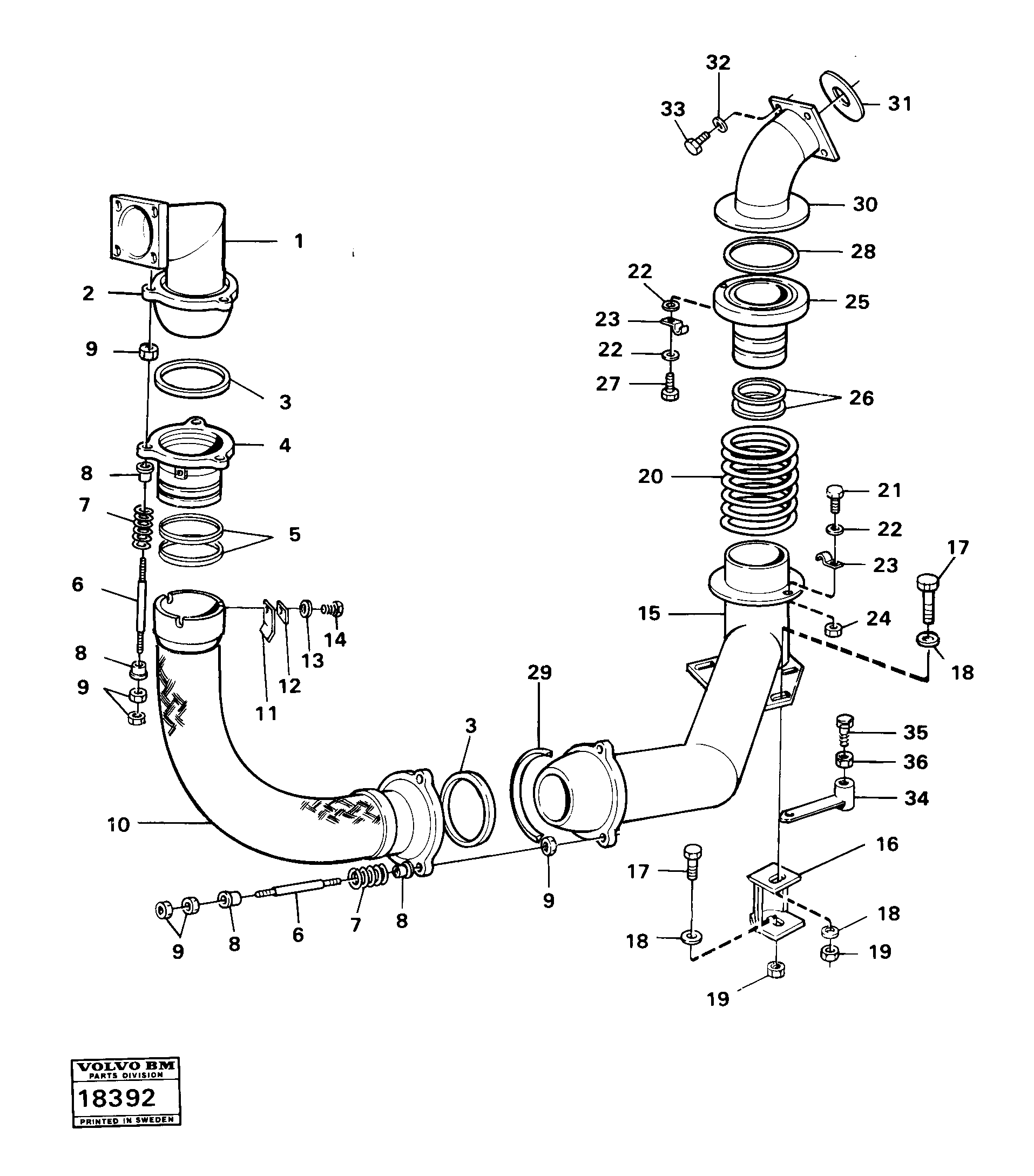 Support VOE4965034 VOLVO