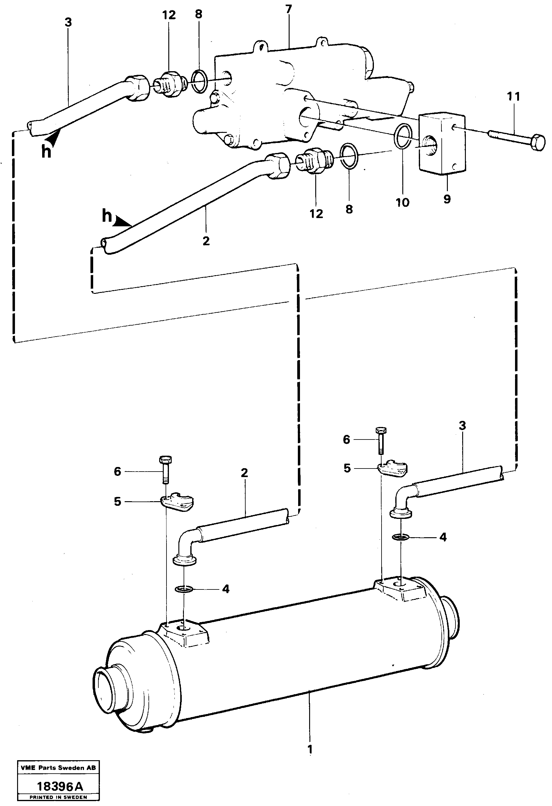 Timing gear casing VOE13932530 VOLVO