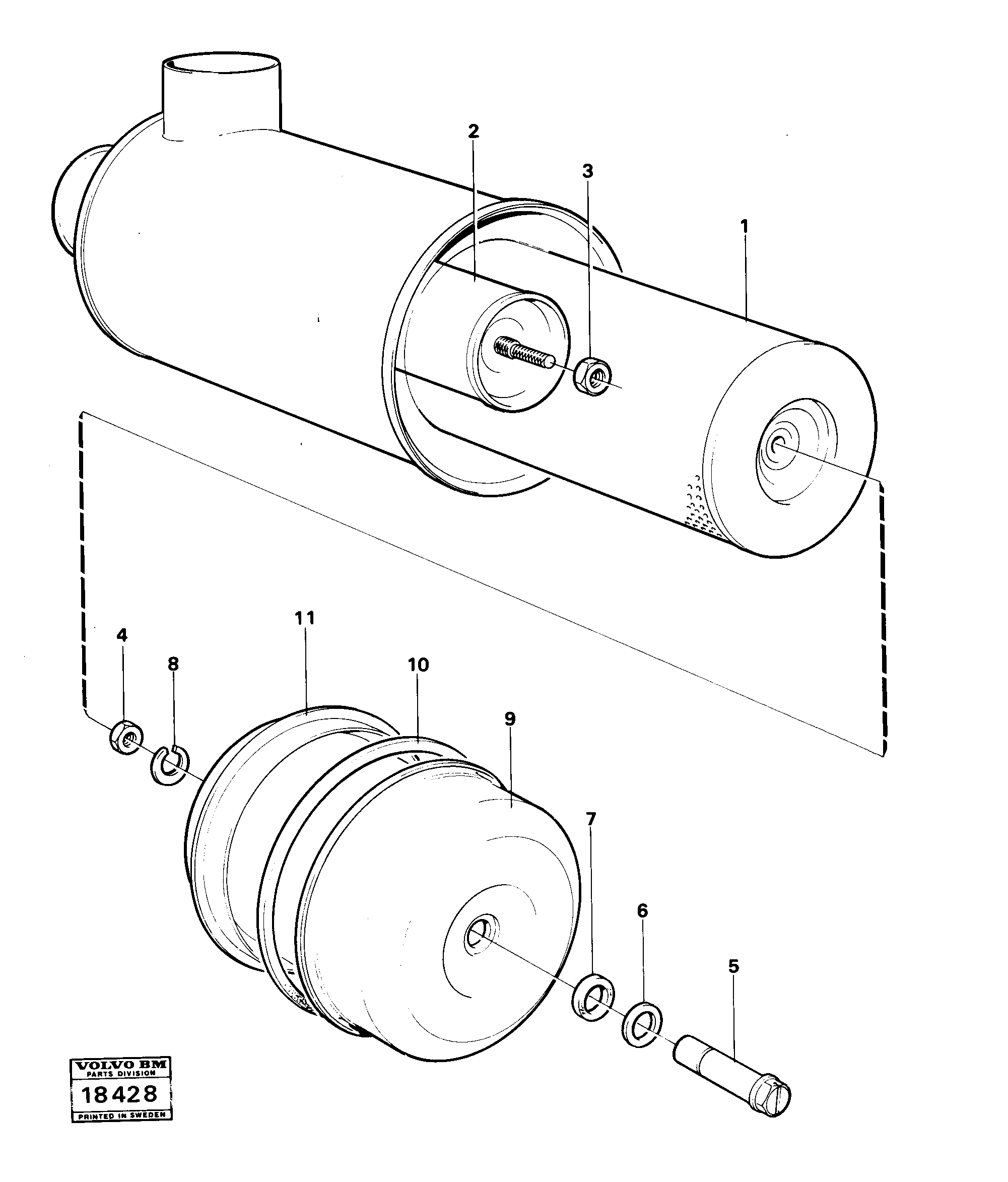Маслоотражающее кольцо VOE6213654 VOLVO