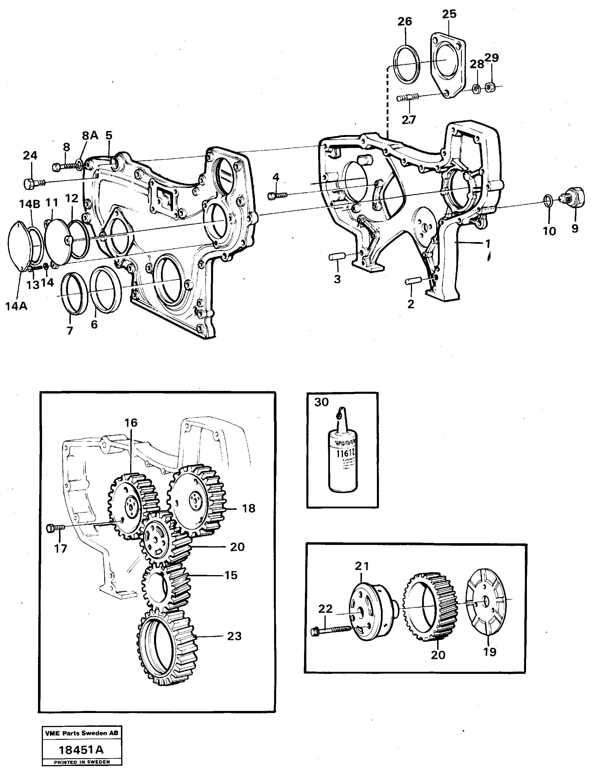 For upper engine part VOE8192579 VOLVO