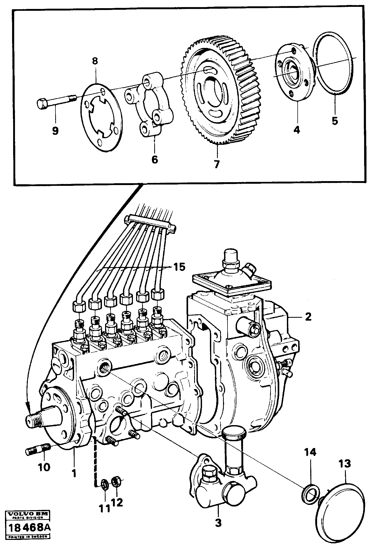 Скользящий зуб VOE465870 VOLVO