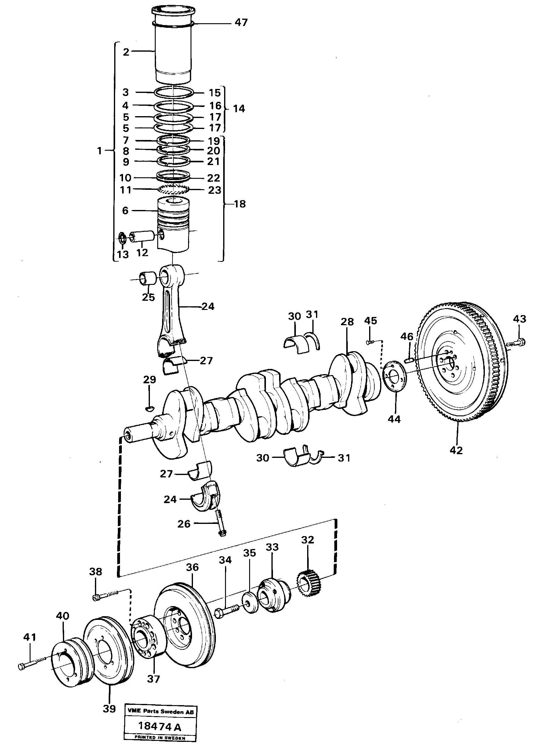 Big End Brg Kit VOE270119 VOLVO