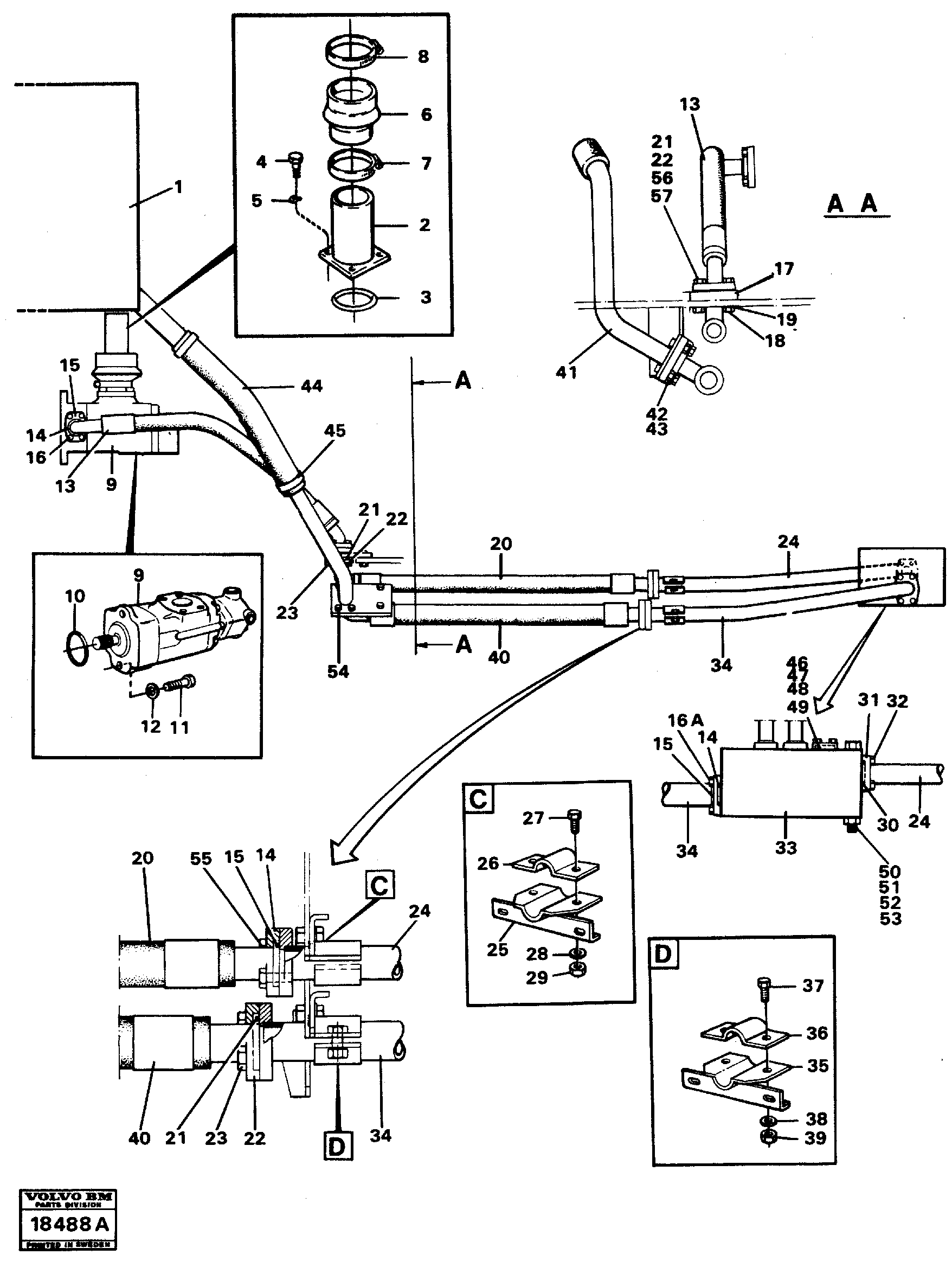 Timing gear casing VOE932486 VOLVO