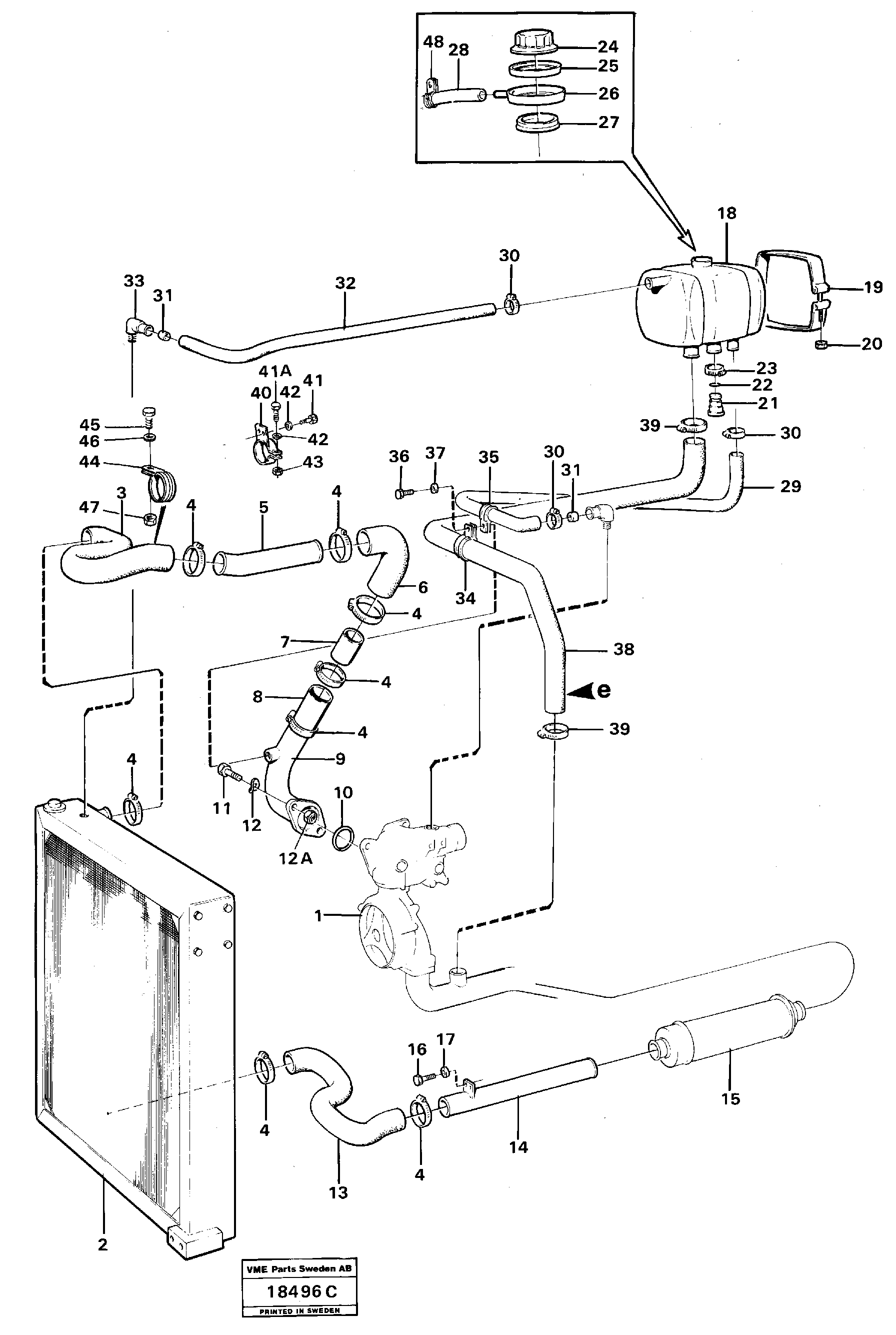 Heating Pipe VOE4954554 VOLVO