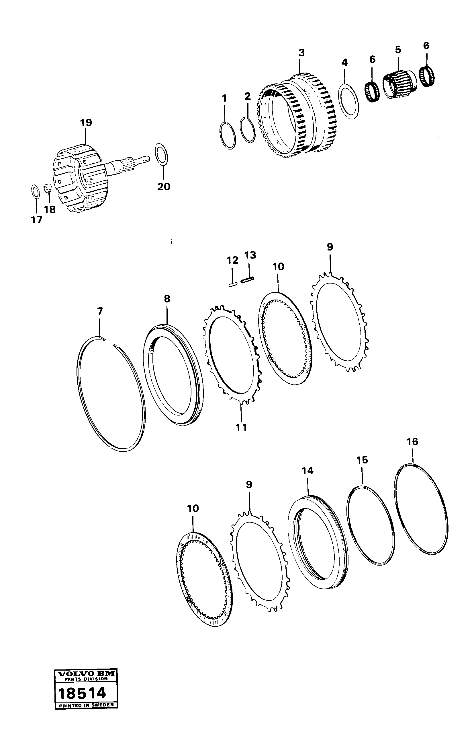Tensioner VOE11991113 VOLVO