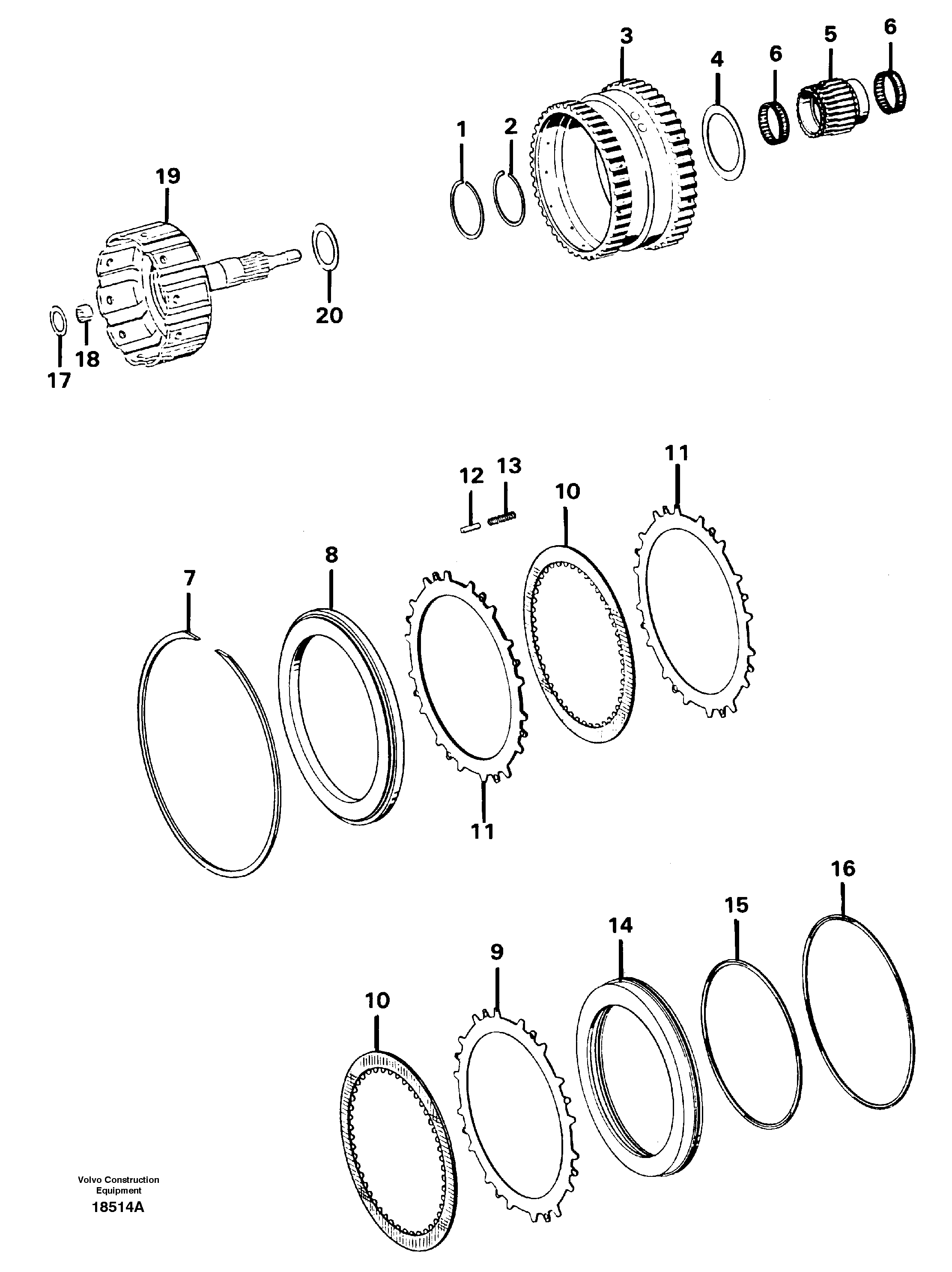 Stern Bearing VOE1663345 VOLVO