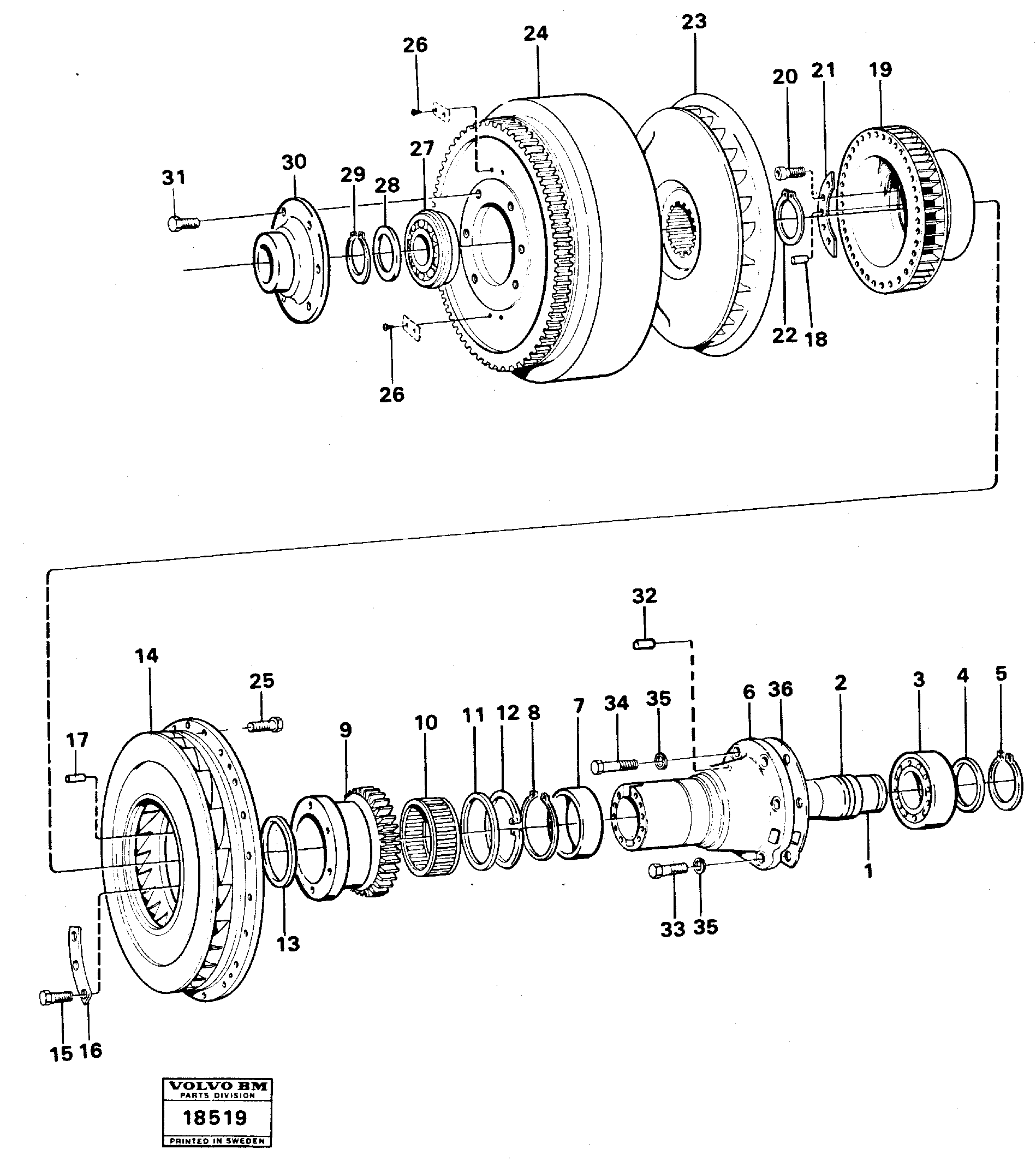 Valve stop VOE945600 VOLVO