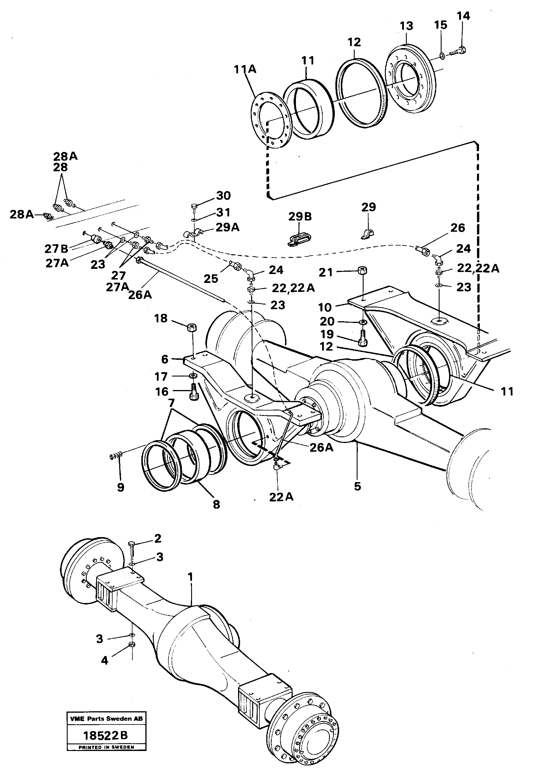 Planet Shaft CH/VOE23732 VOLVO