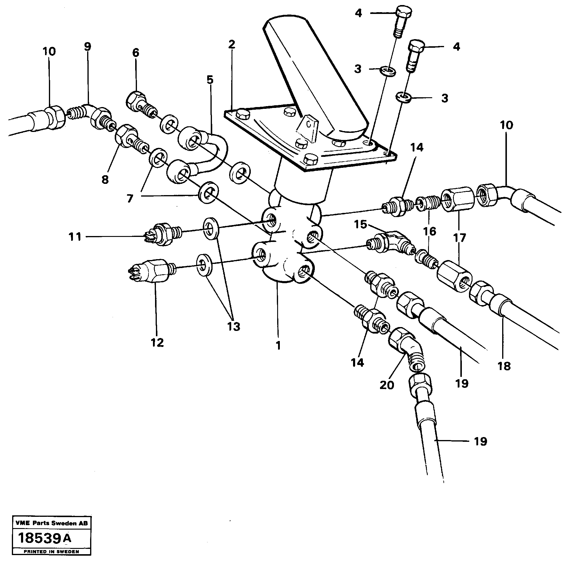 Rubber cushion VOE11041352 VOLVO