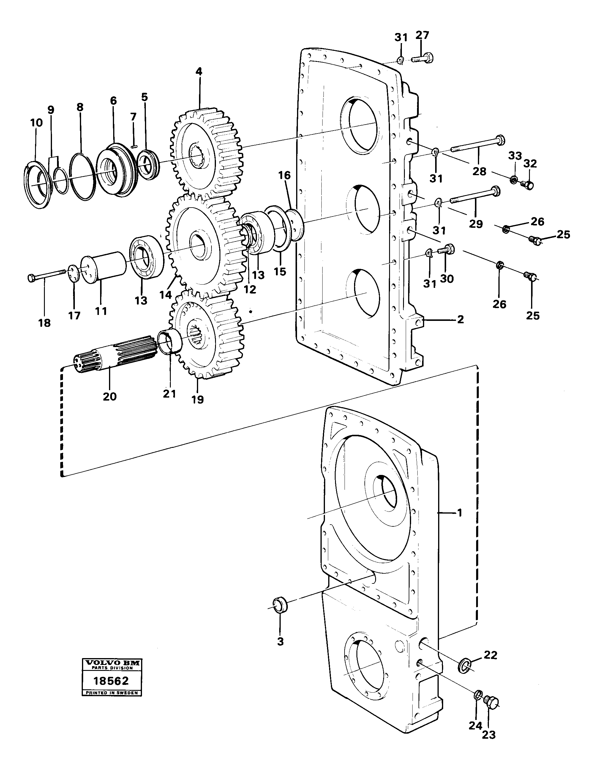 For upper engine part VOE6633327 VOLVO