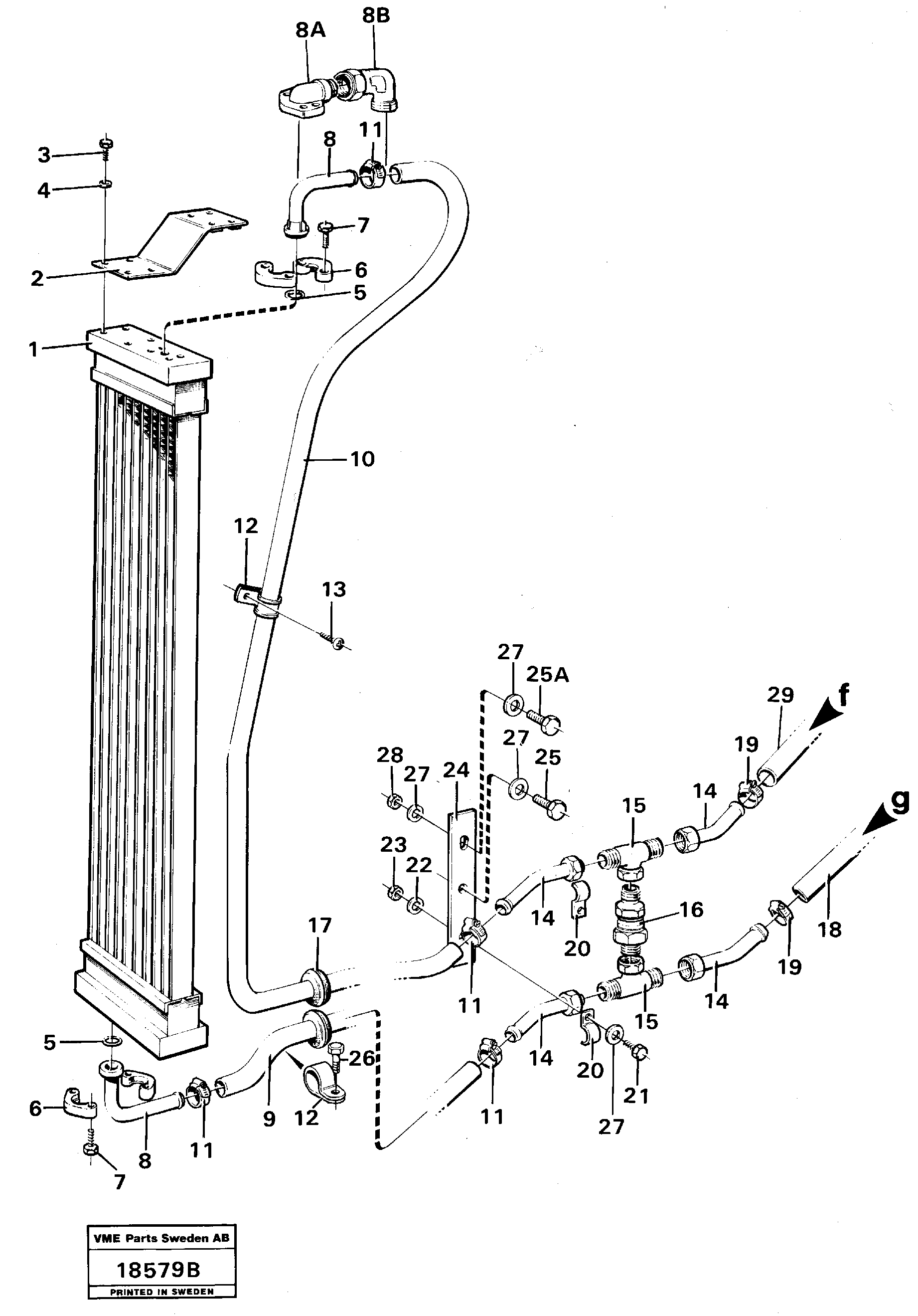 Heating Pipe VOE4898326 VOLVO