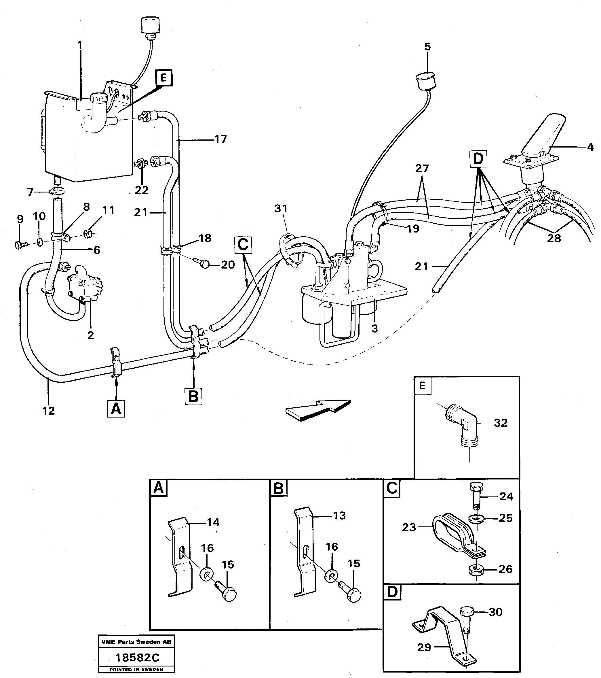 Clamp VOE4974284 VOLVO
