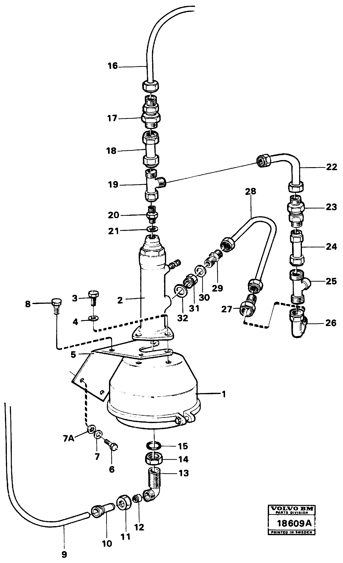 Fuel miser valve VOE11023340 VOLVO
