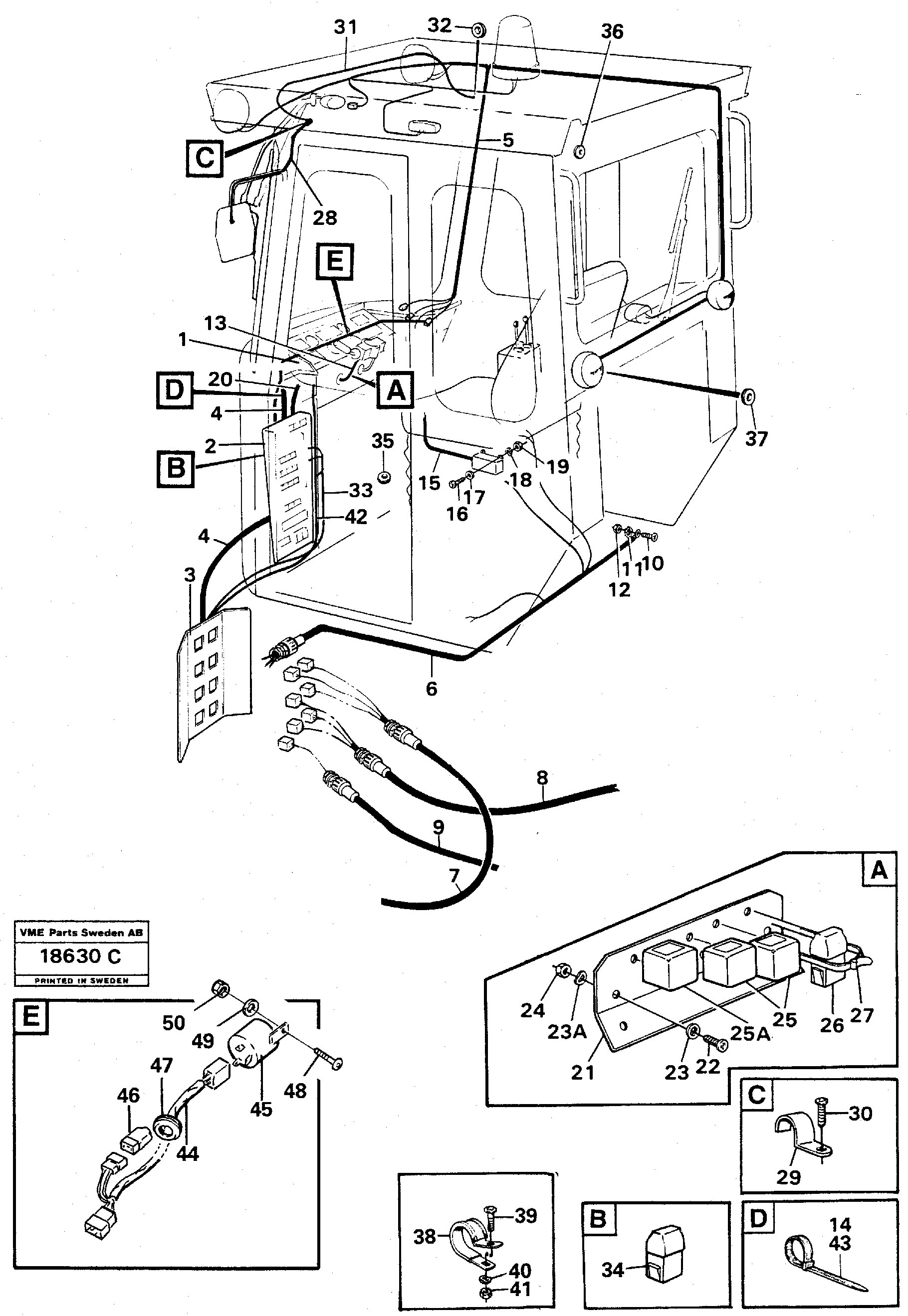 Cable harness VOE11013197 VOLVO