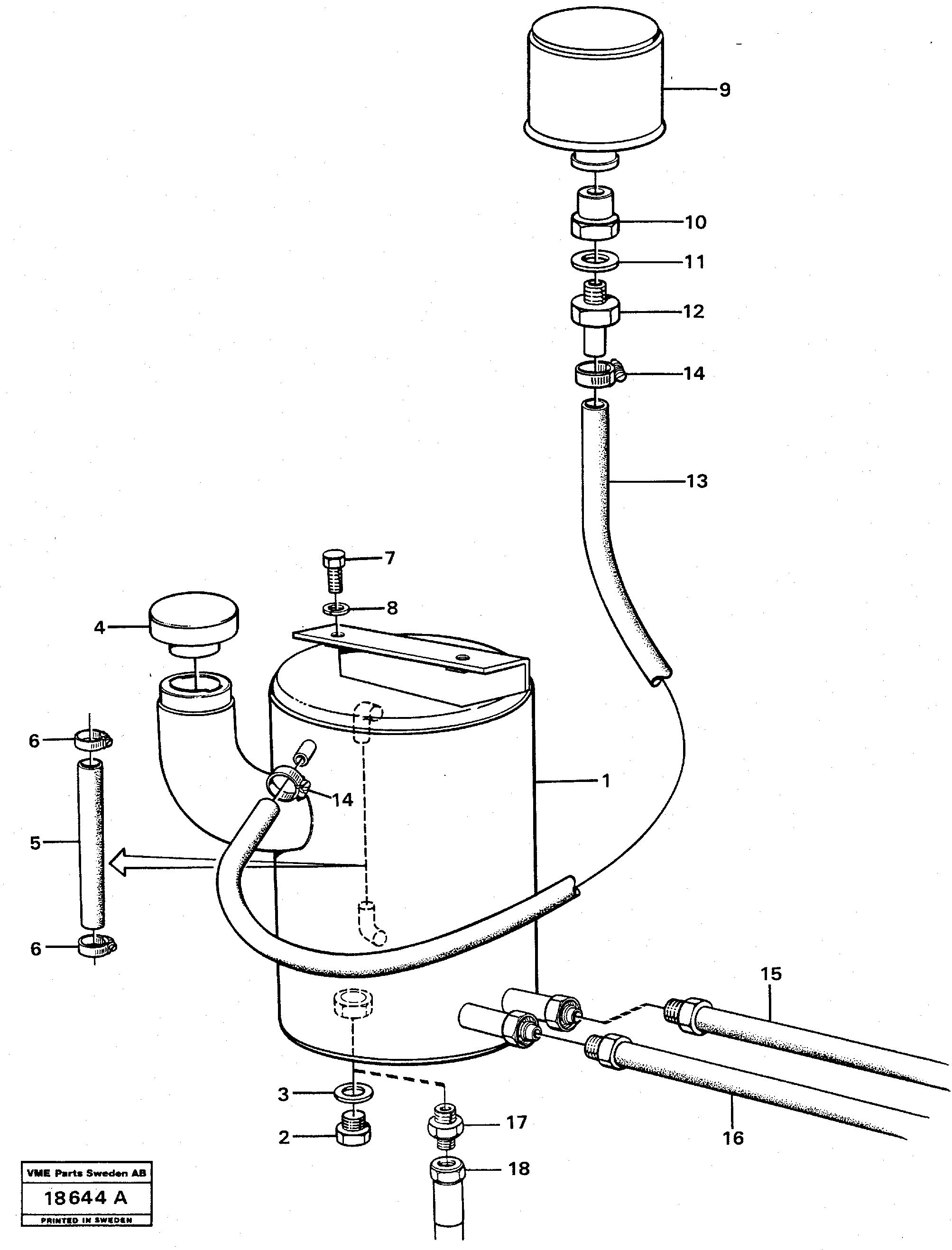 Oil Tank VOE11002246 VOLVO
