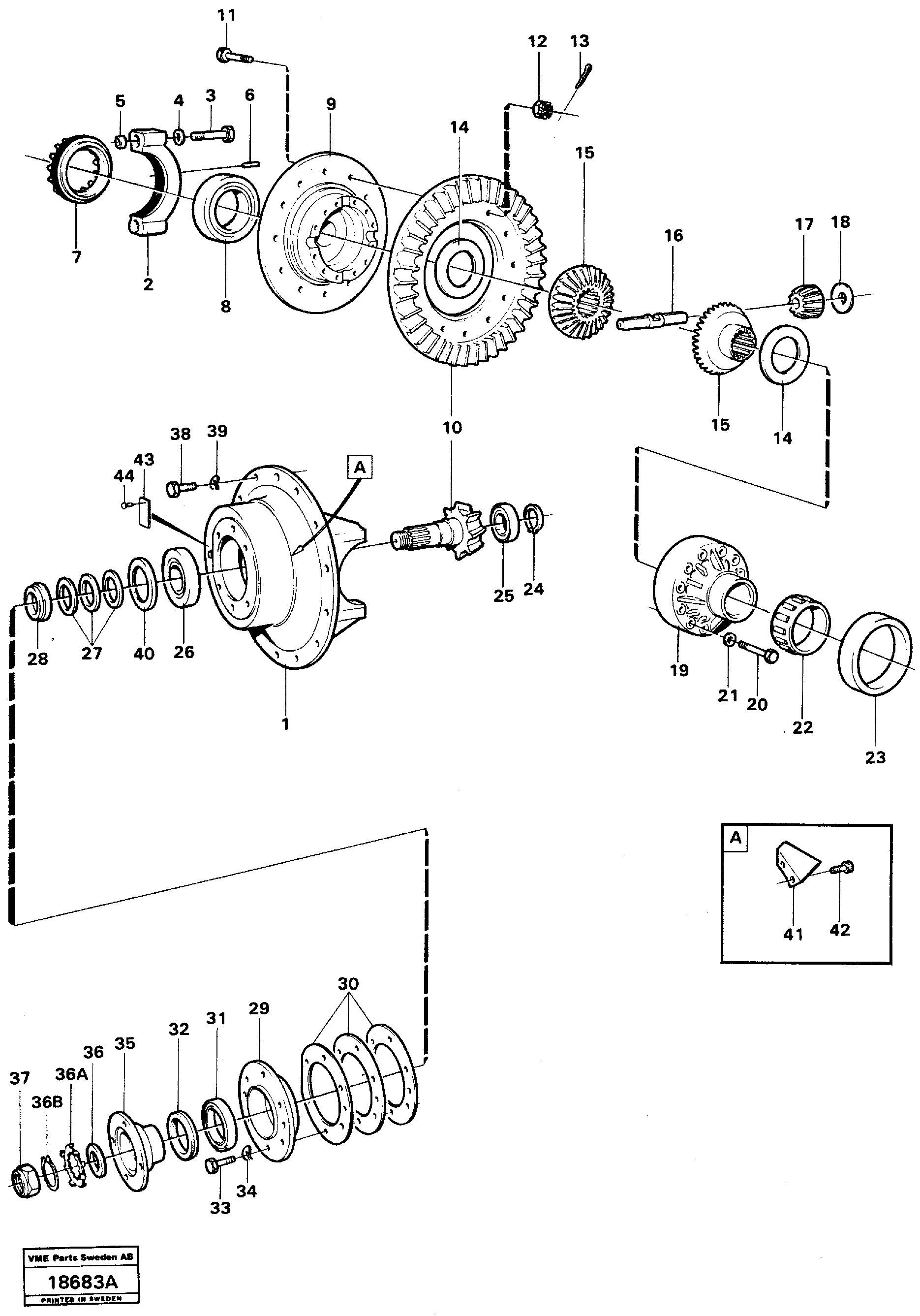 Lock screw VOE11034267 VOLVO