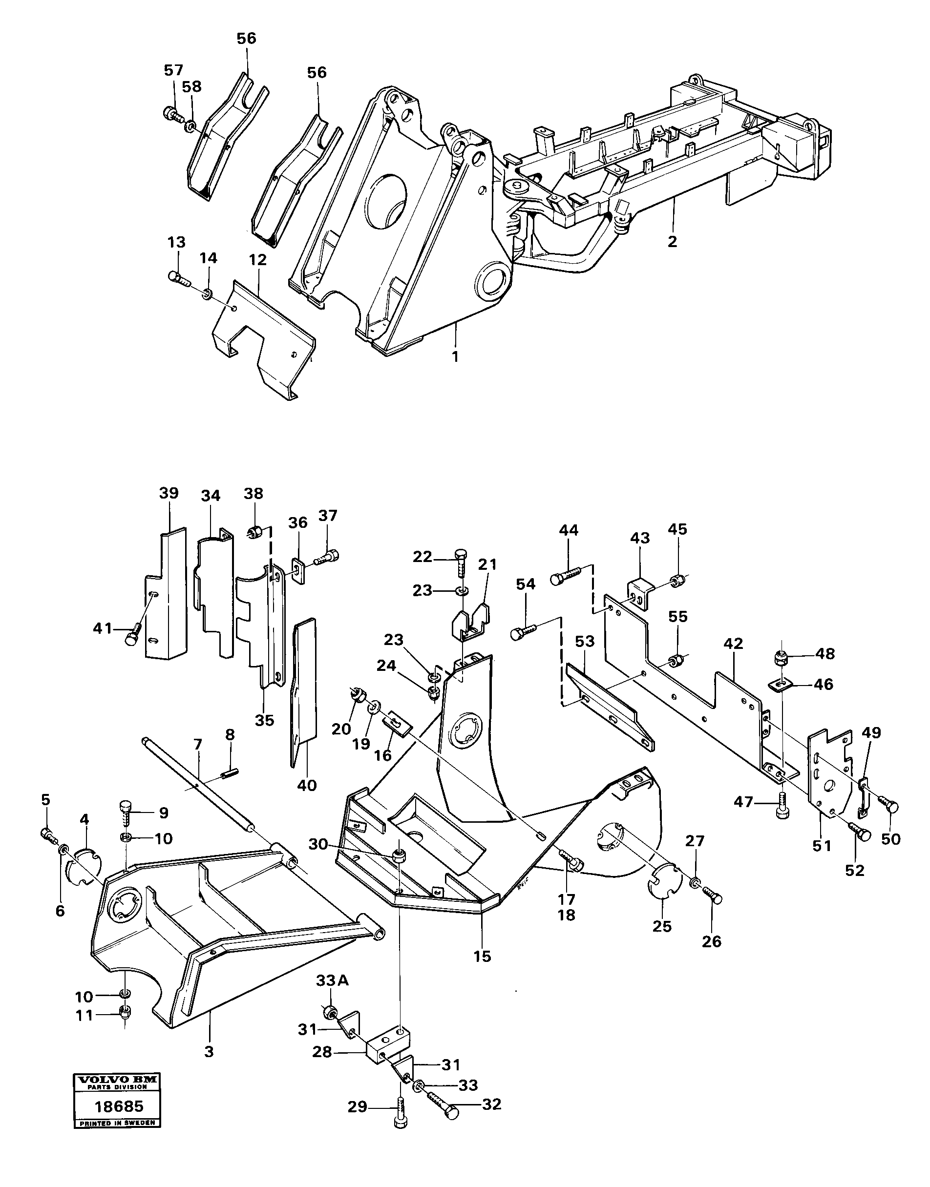 Protecting plate VOE11023004 VOLVO
