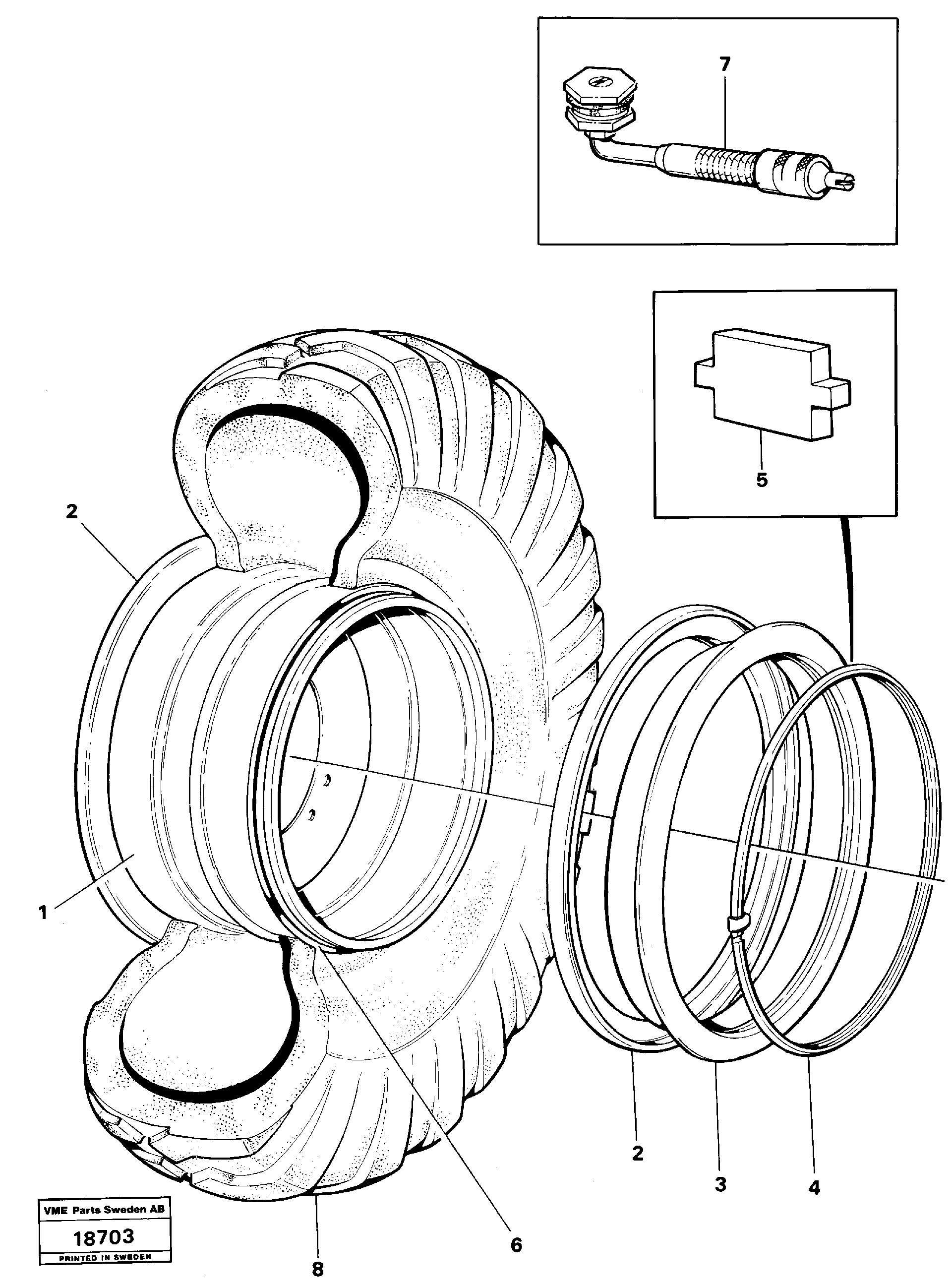 Mn Bearing Part VOE11045007 VOLVO