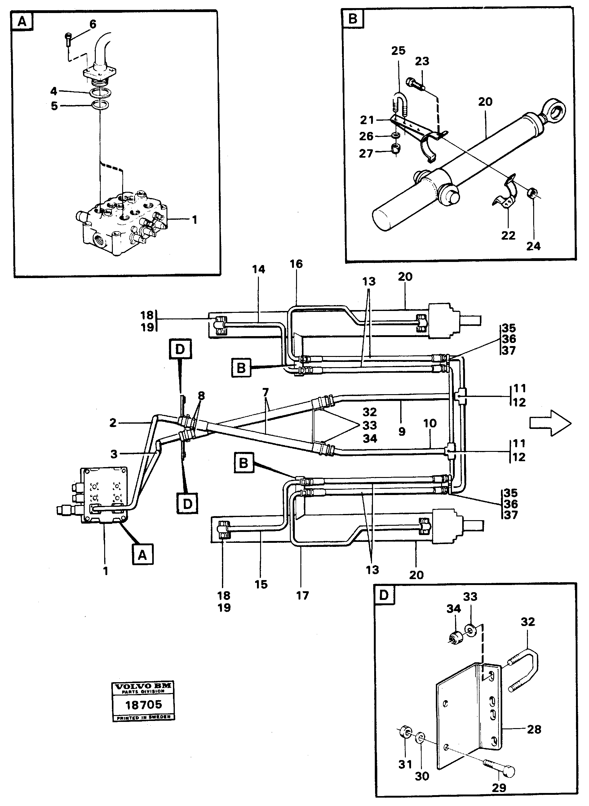 Timing gear casing VOE932308 VOLVO