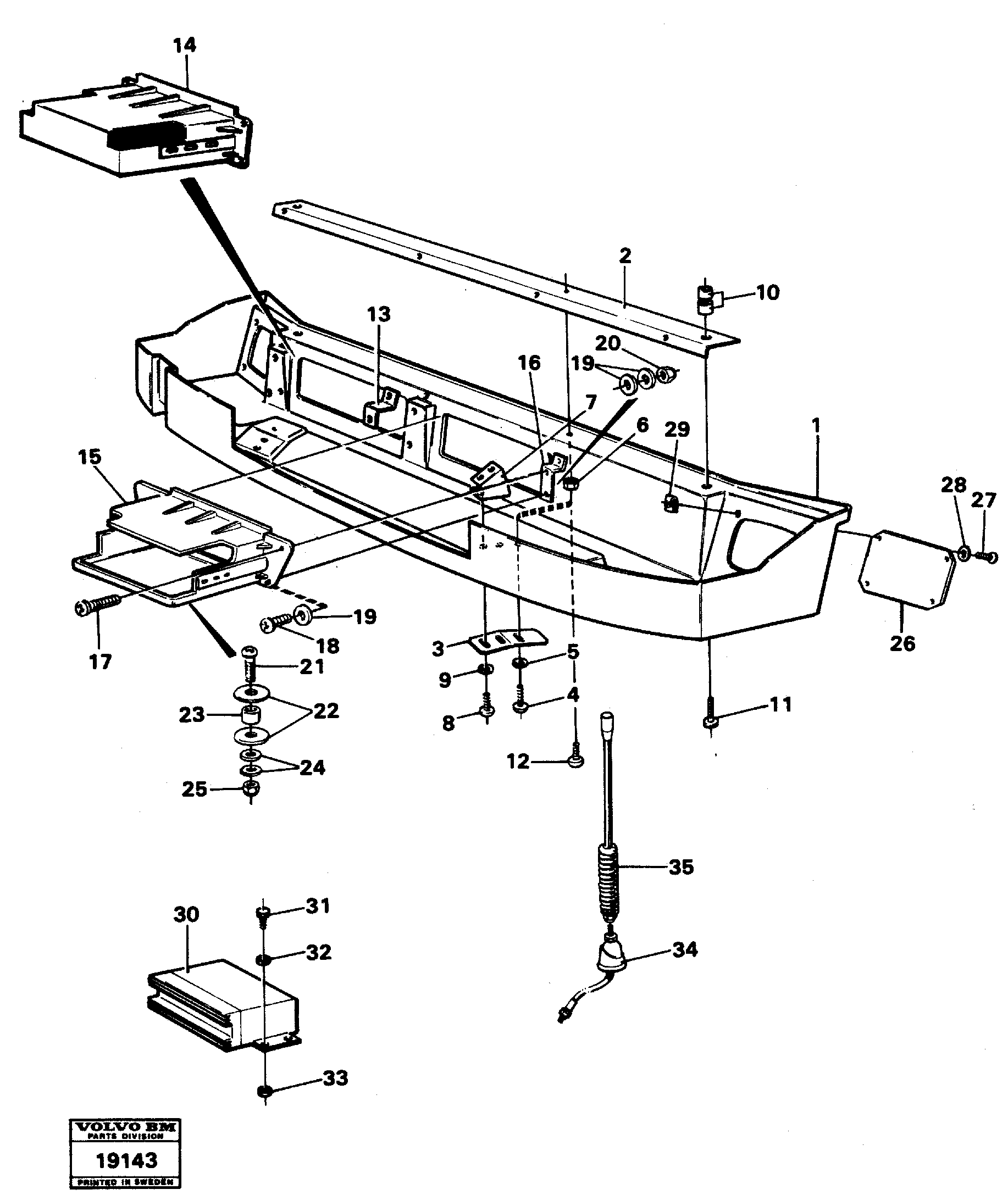 Sliding Strip VOE967384 VOLVO