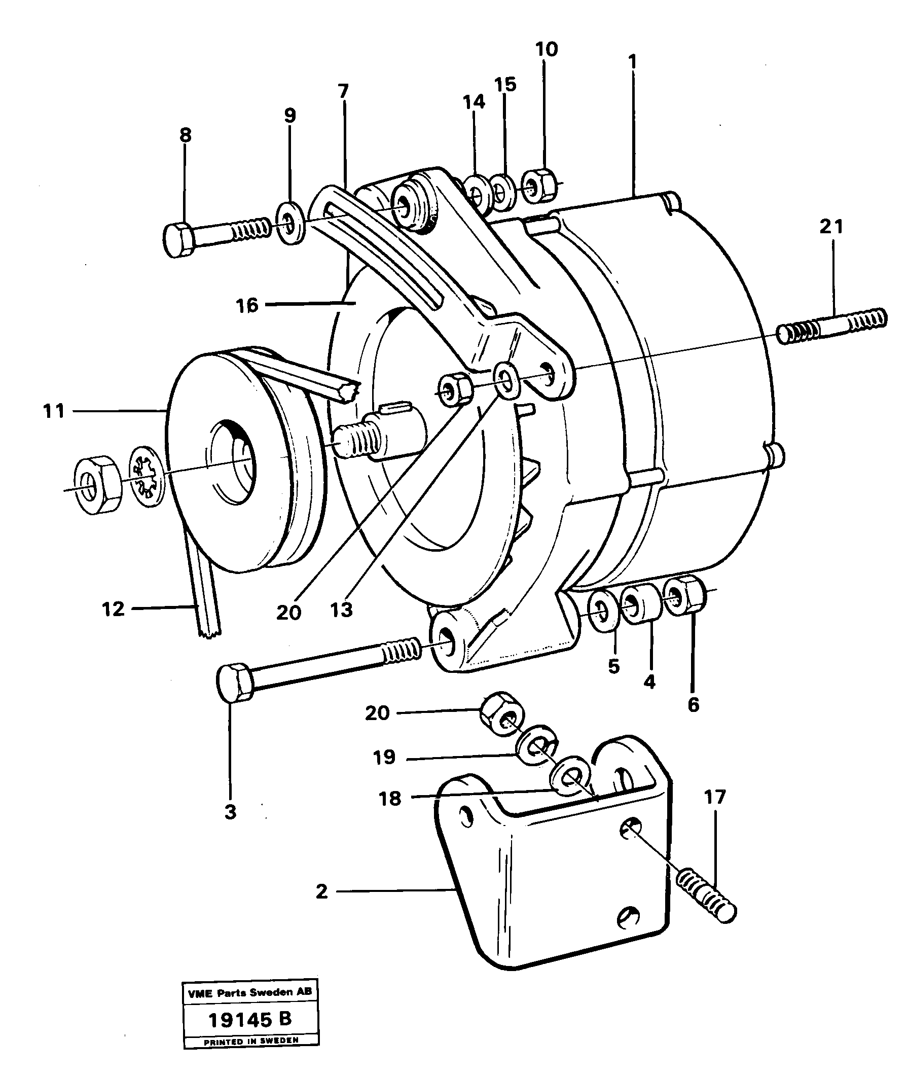 Light switch VOE11001272 VOLVO