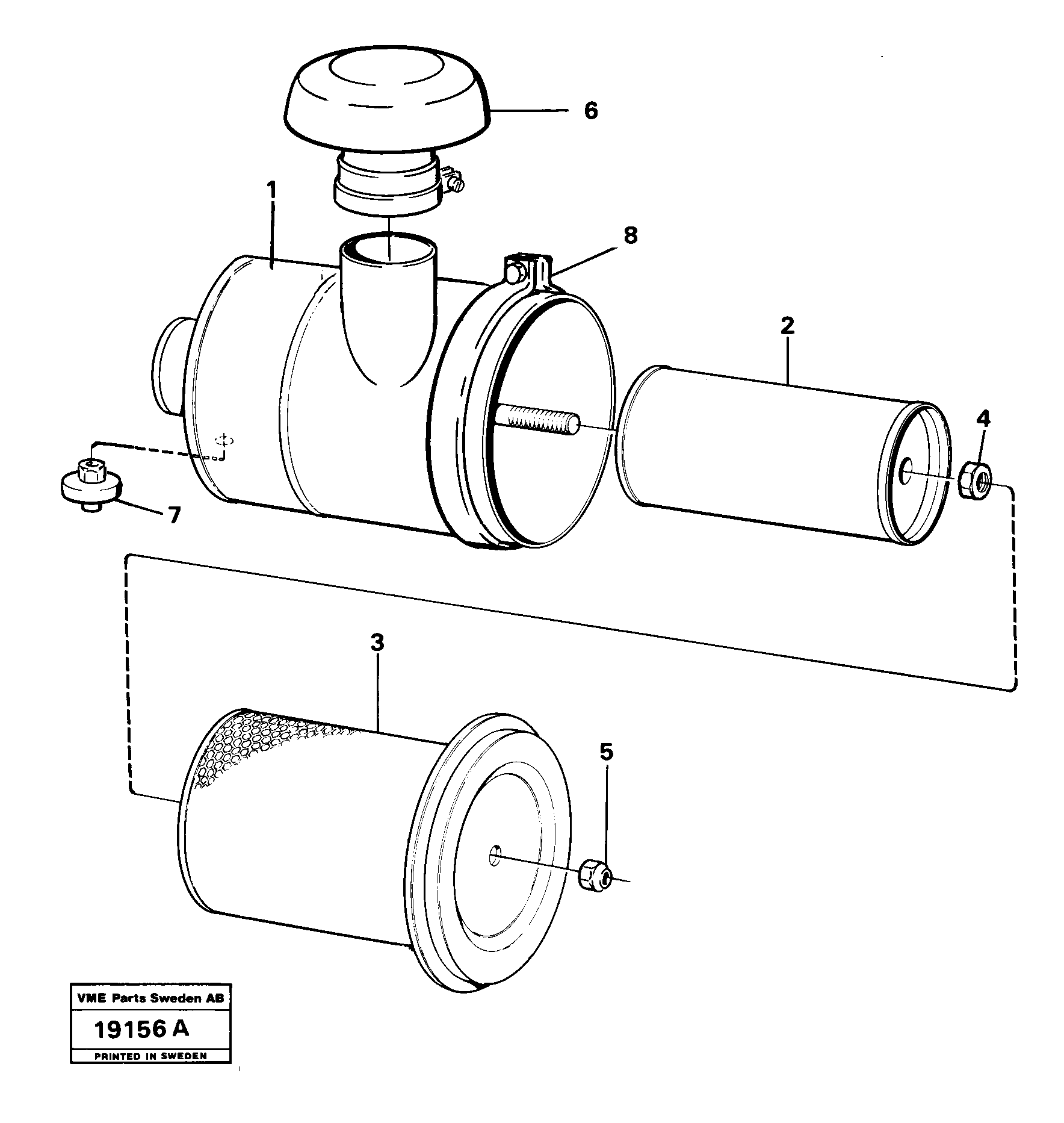 Air Cleaner VOE11001344 VOLVO