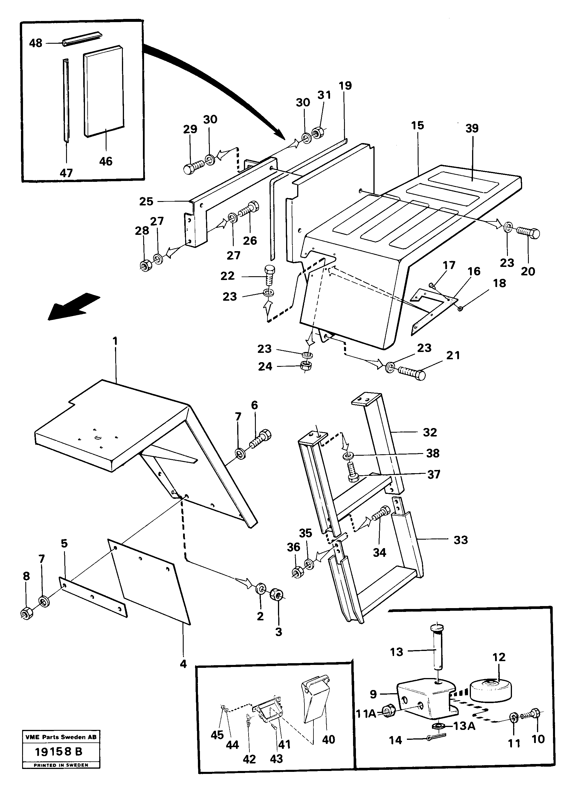 Seat frame VOE11072018 VOLVO